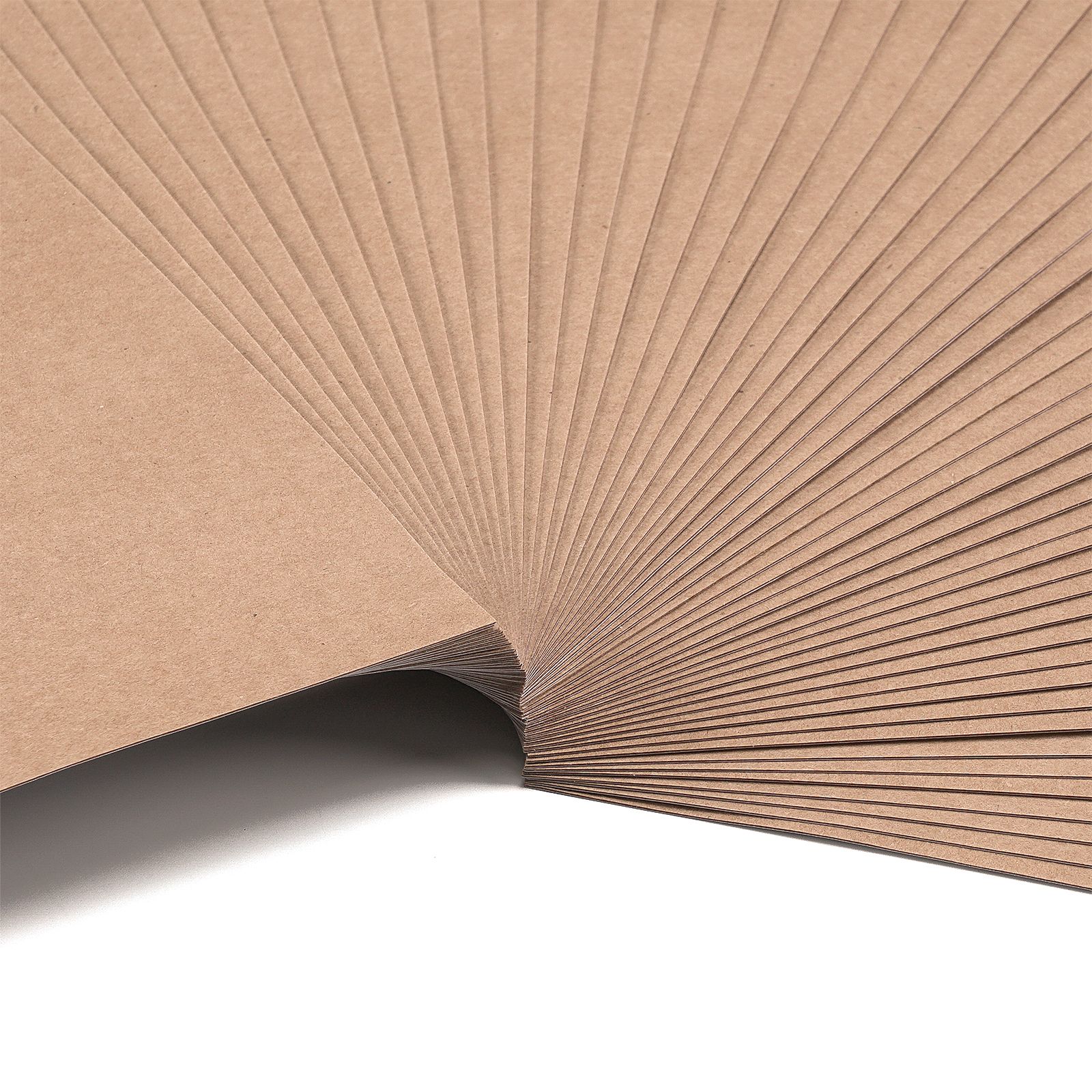 Coloured corrugated cardboard, 1 corrugated side and 1 smooth side