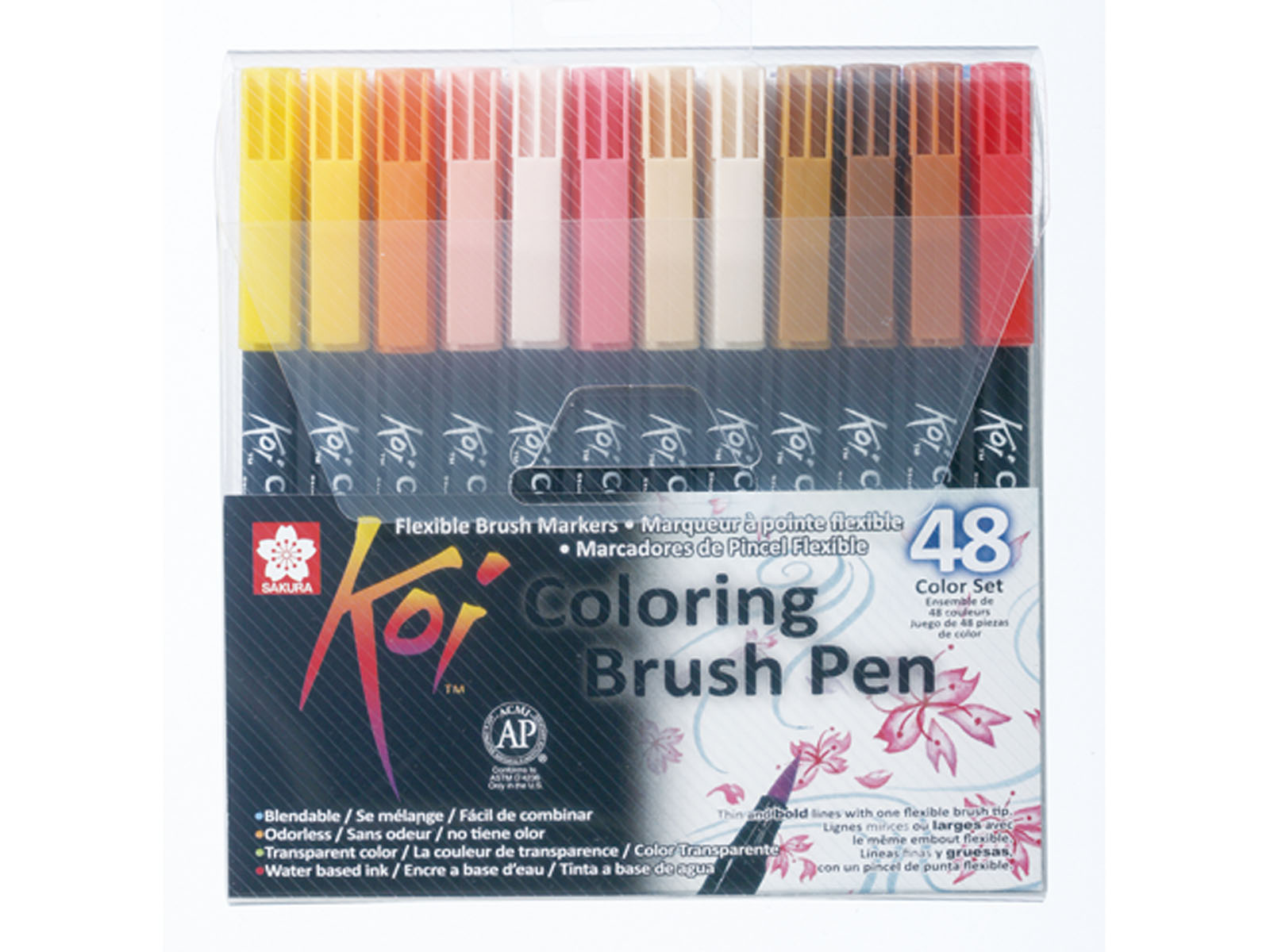 Sakura • Koi color brush pen set 48pcs