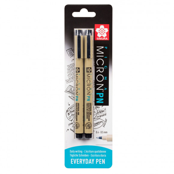Sakura • Pigma Micron PN Stifte Schwarz 2Stücks