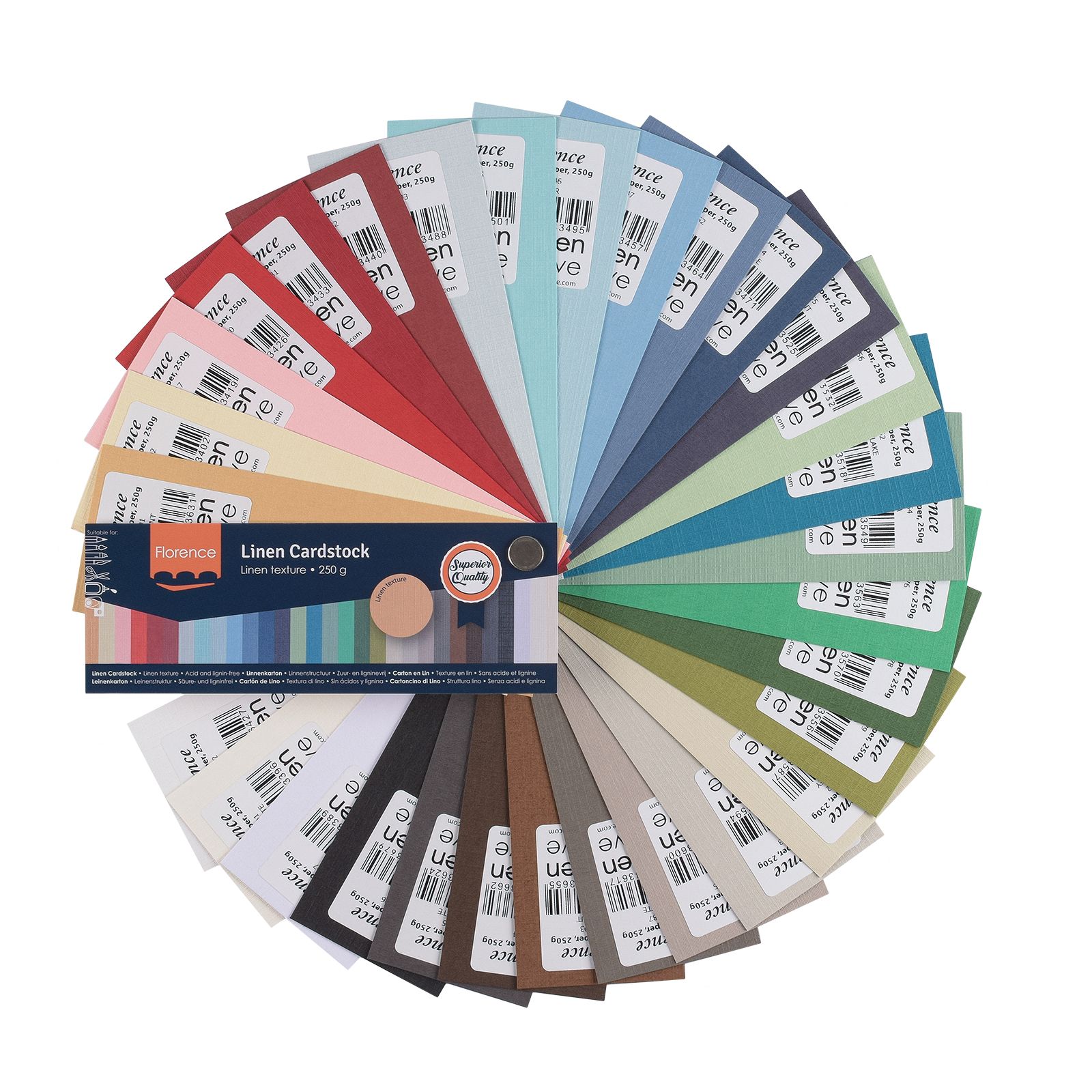 Florence • Carta de Colores Cartón de Lino 250g
