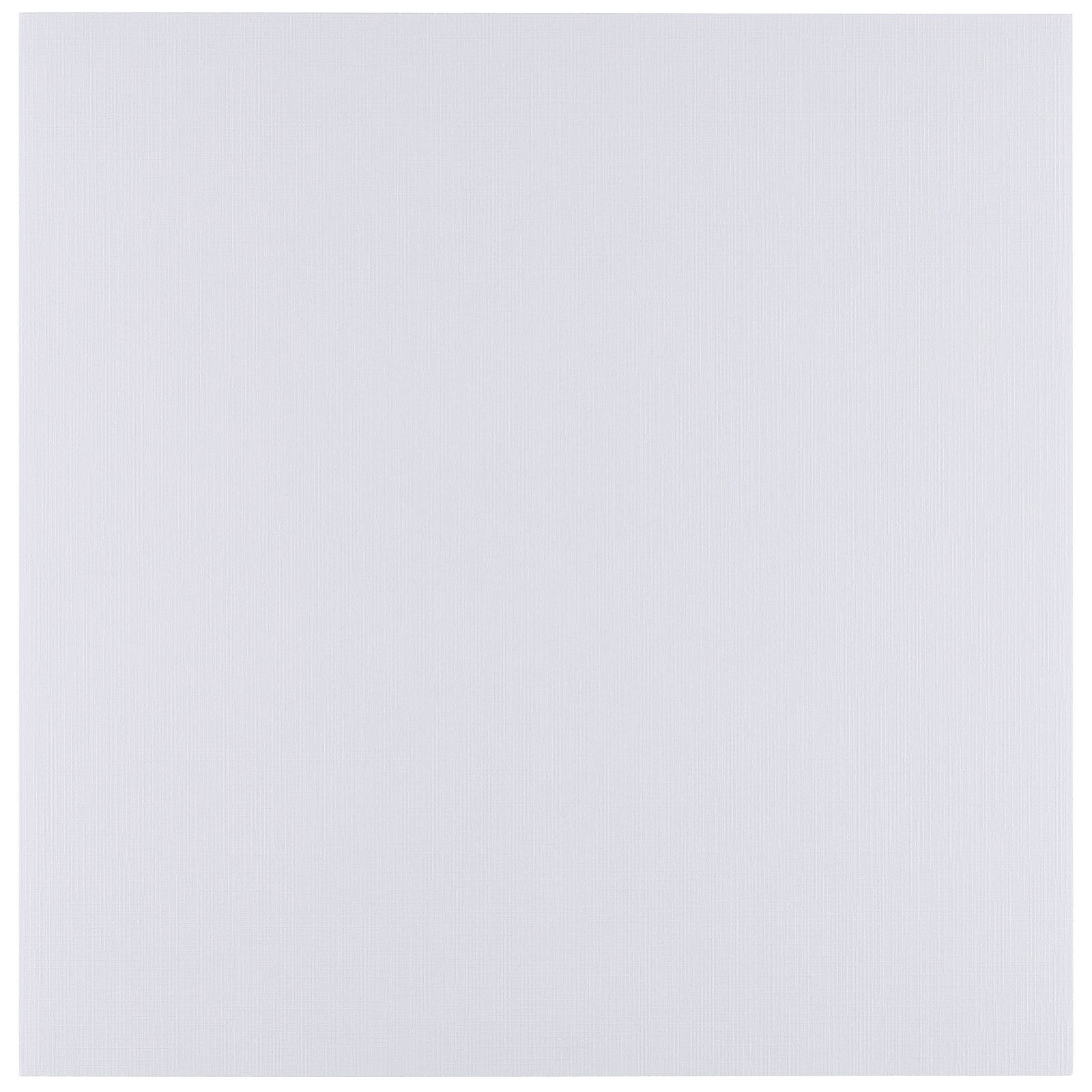Vaessen Creative • Cartoncino di Lino 250g 30,5x30,5cm Bianco 25x