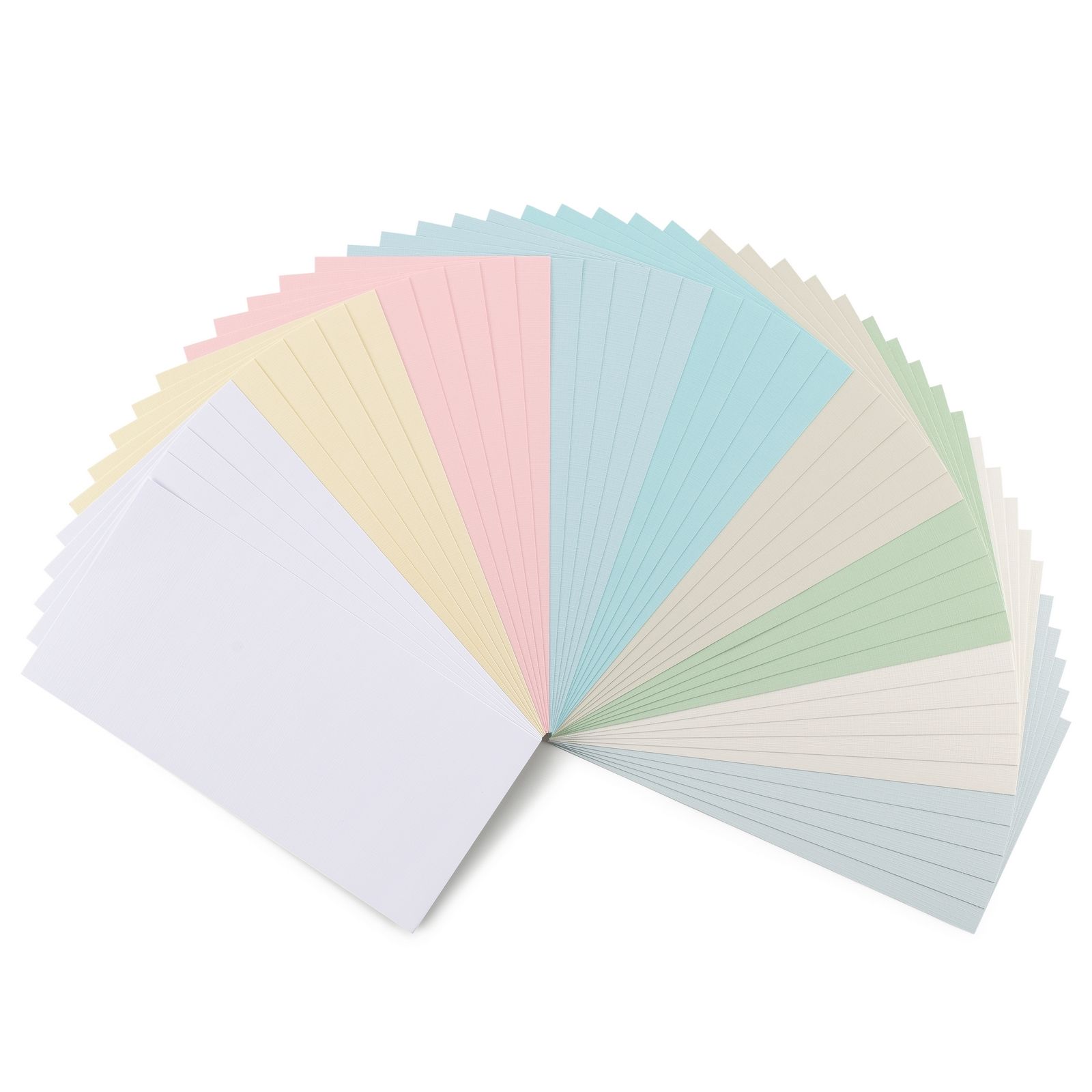 Florence • Linen Cardstock Cards 250g 27x13.5cm Pastel 45x