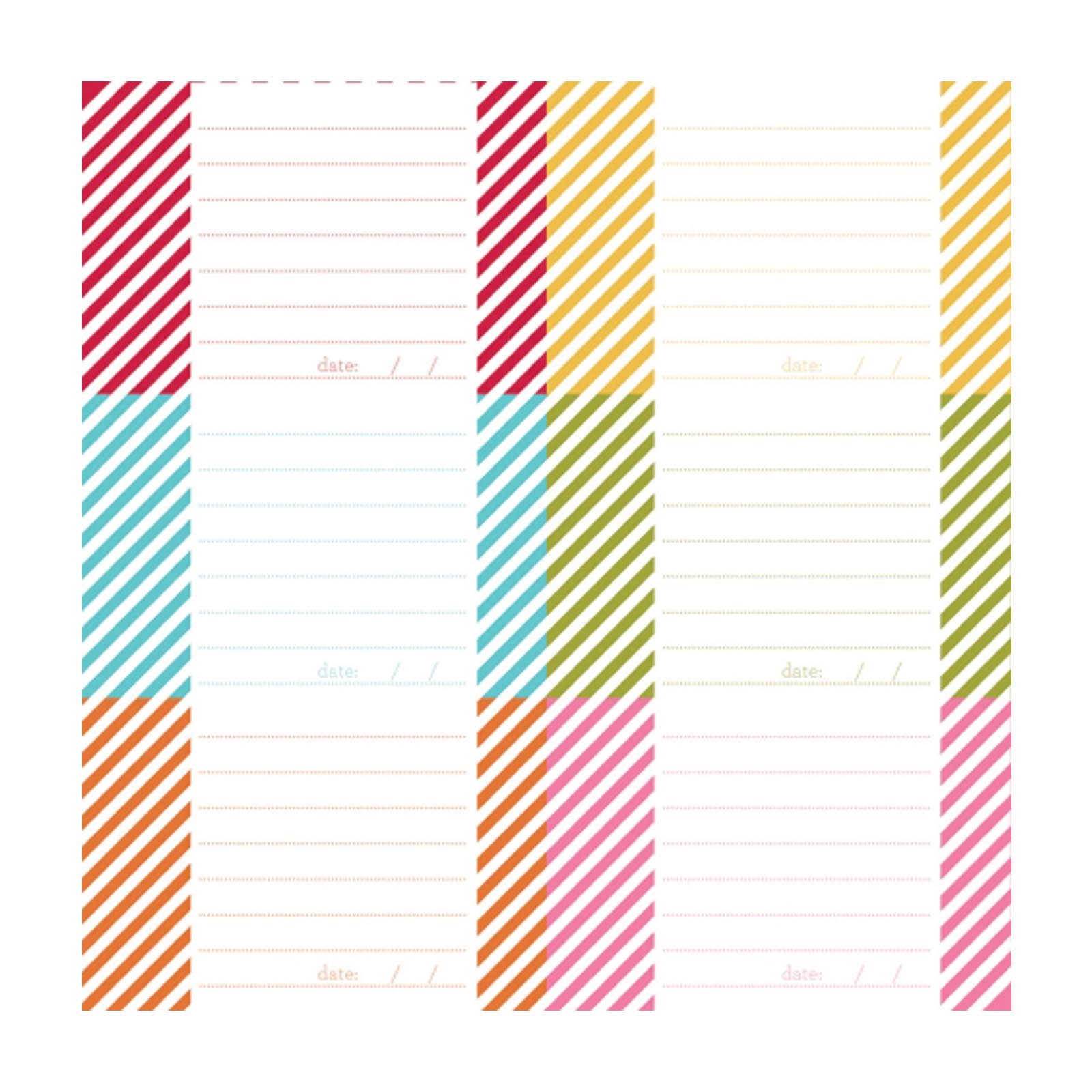 Simple Stories • Color vibe dot Stripe Journaling #2 cardstock