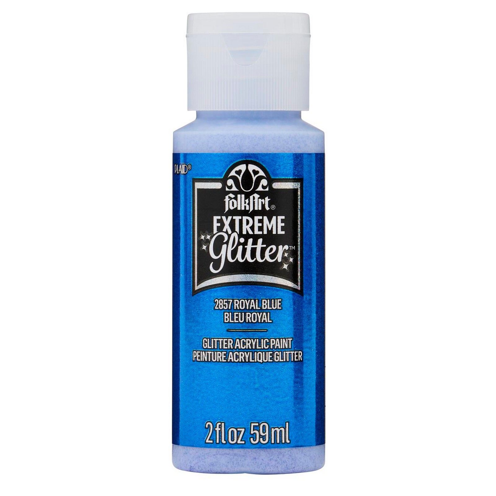 Folkart • Extreme Glitter Acrylic Paint Royal Blue 59ml