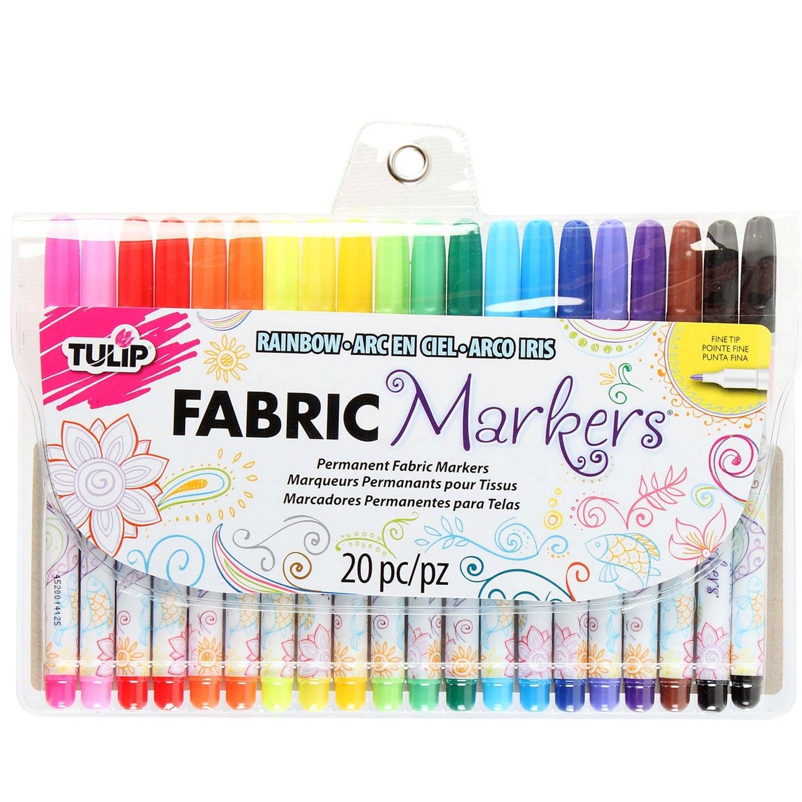 Tulip • Permanent fabric markers Fine-writers 20pcs  