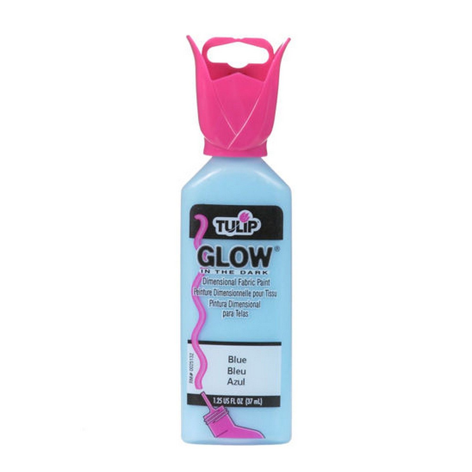 Tulip • Dimensional Fabric Paint Glow Blue 37ml