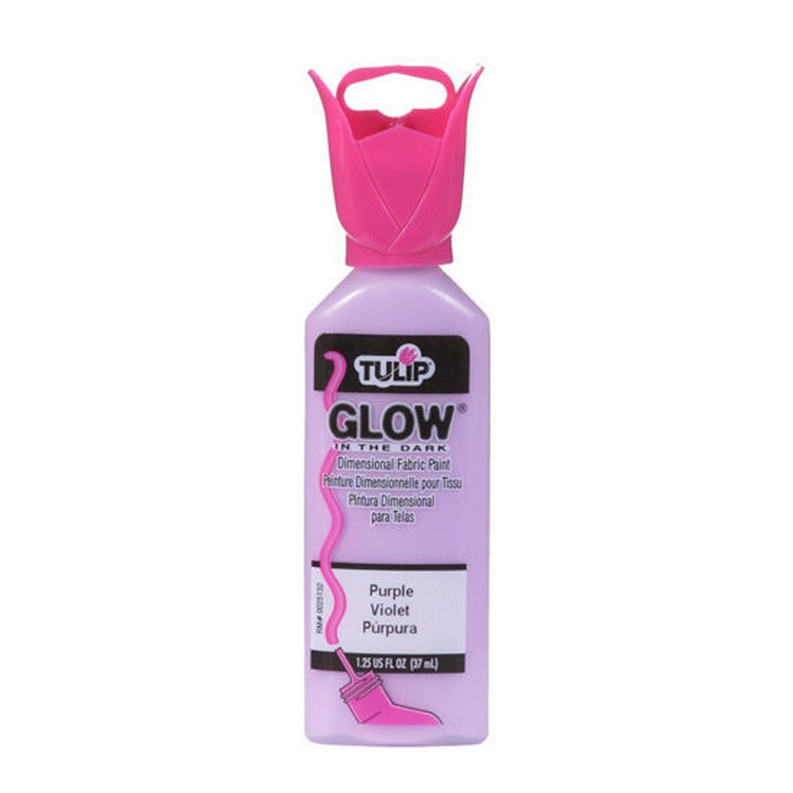 Tulip • Dimensional Fabric Paint Glow Purple 37ml