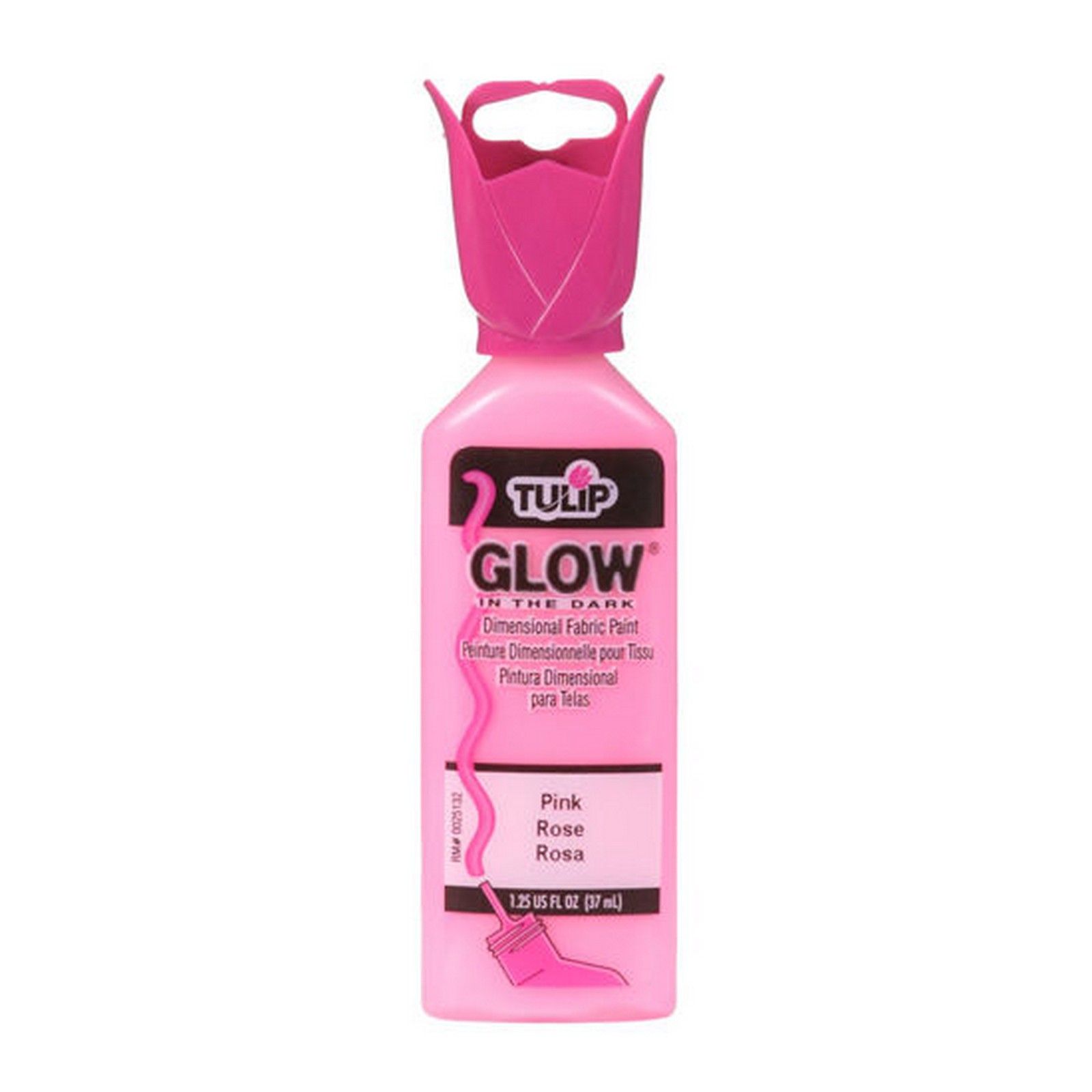 Tulip • Dimensional Fabric Paint Glow Pink 37ml