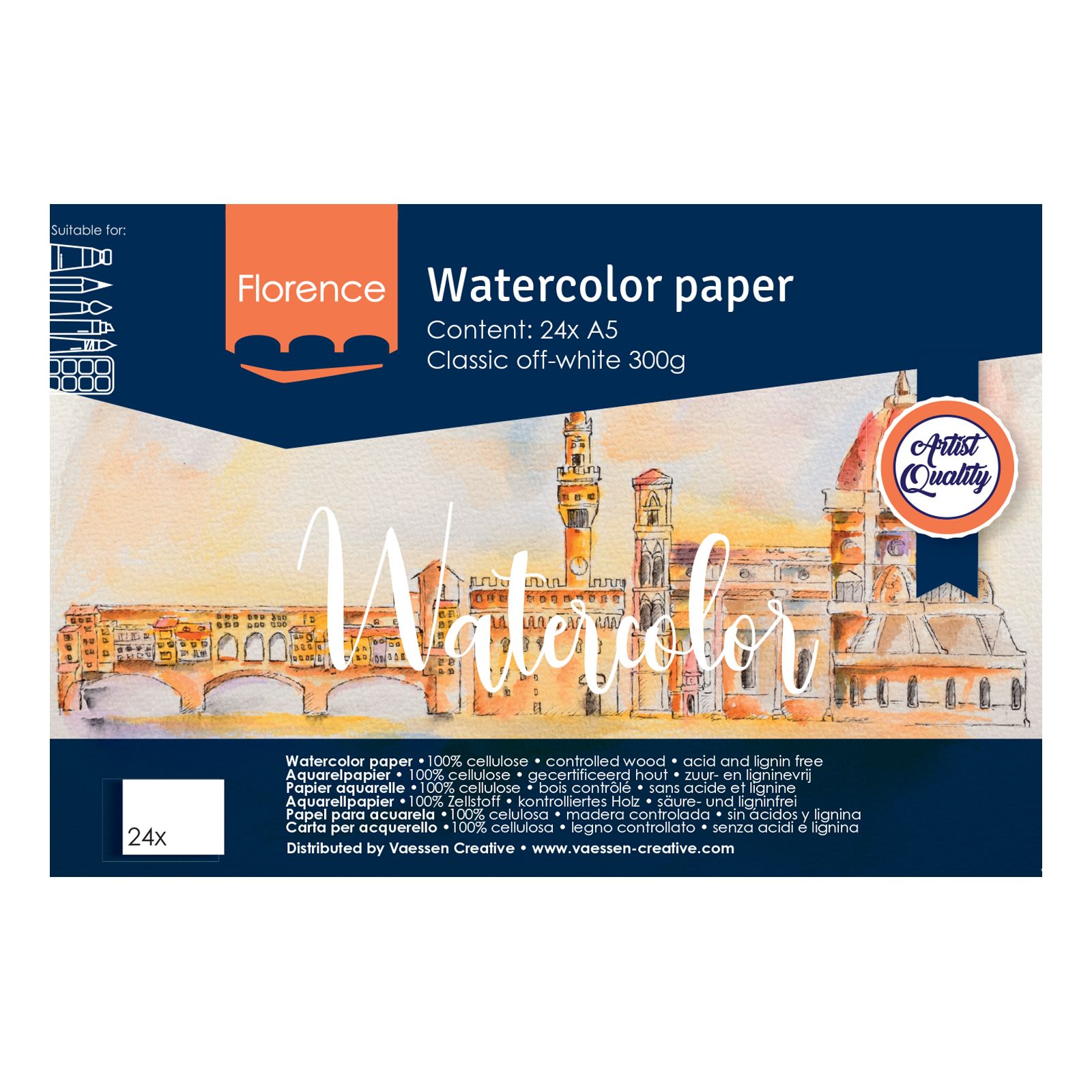 Watercolor Pad A5 For Artist 300 G