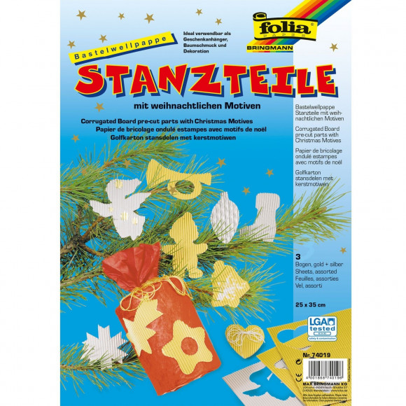 Folia • Corrugated cardboard pre-cut parts Christmas