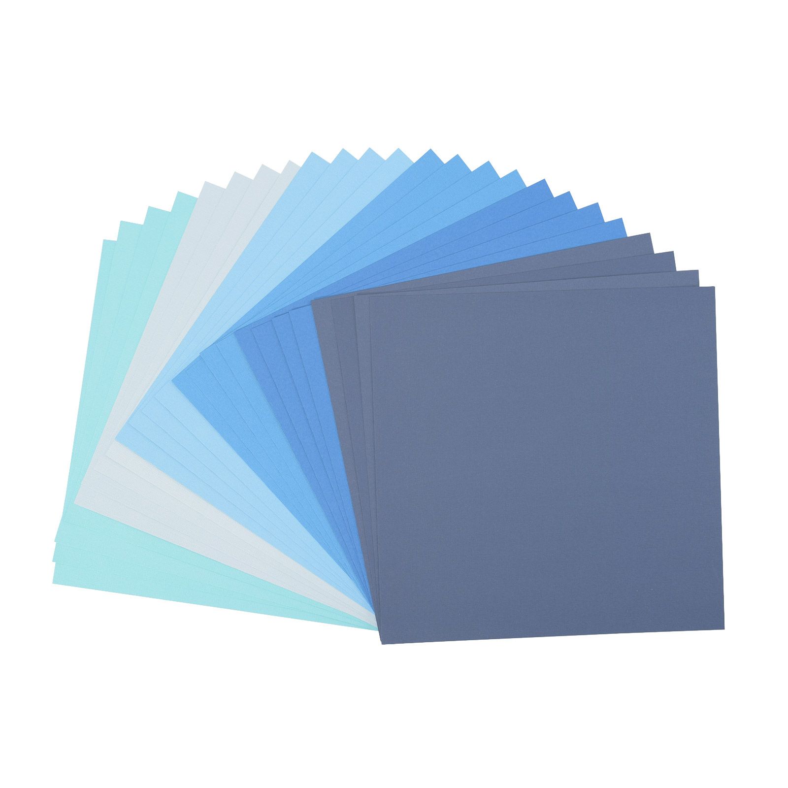 Florence • Papier Cartonné 216g Texture 30,5x30,5cm Bleu 24x
