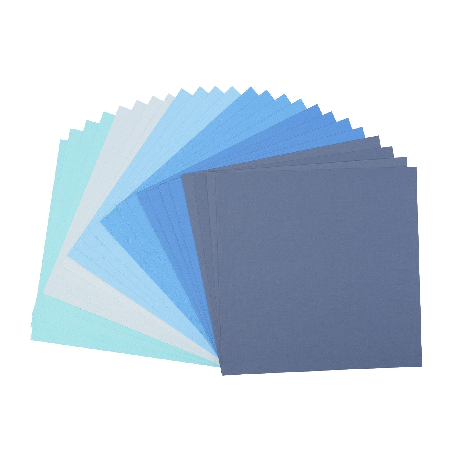 Florence • Tonkarton Multipack 216g Textur 30,5x30,5cm Blau 24x