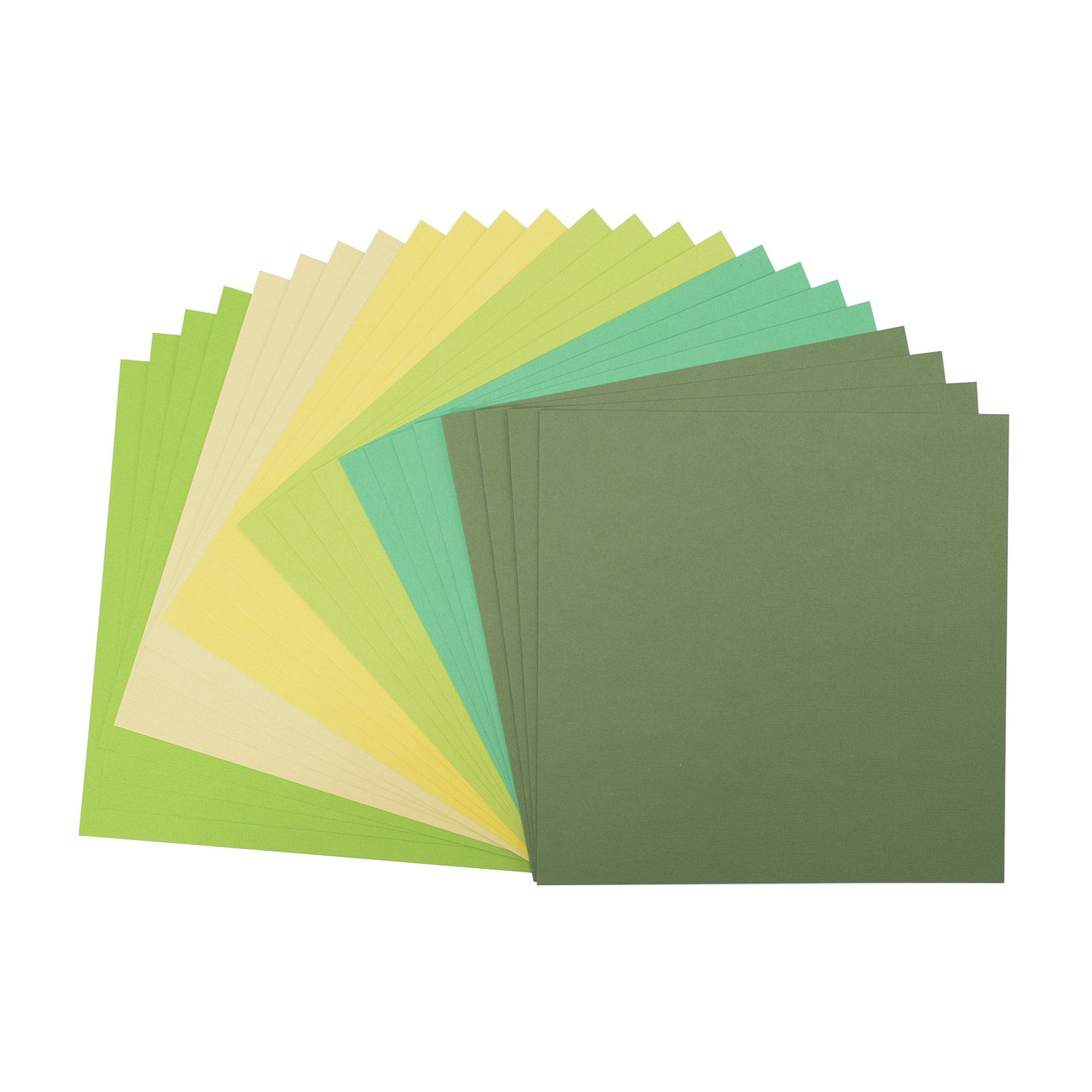 Florence • Papier Cartonné 216g Texture 30,5x30,5cm Vert 24x