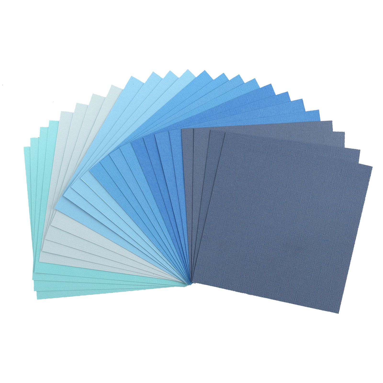 Florence • Cardstock Paper Texture Multipack 6x6" Blue