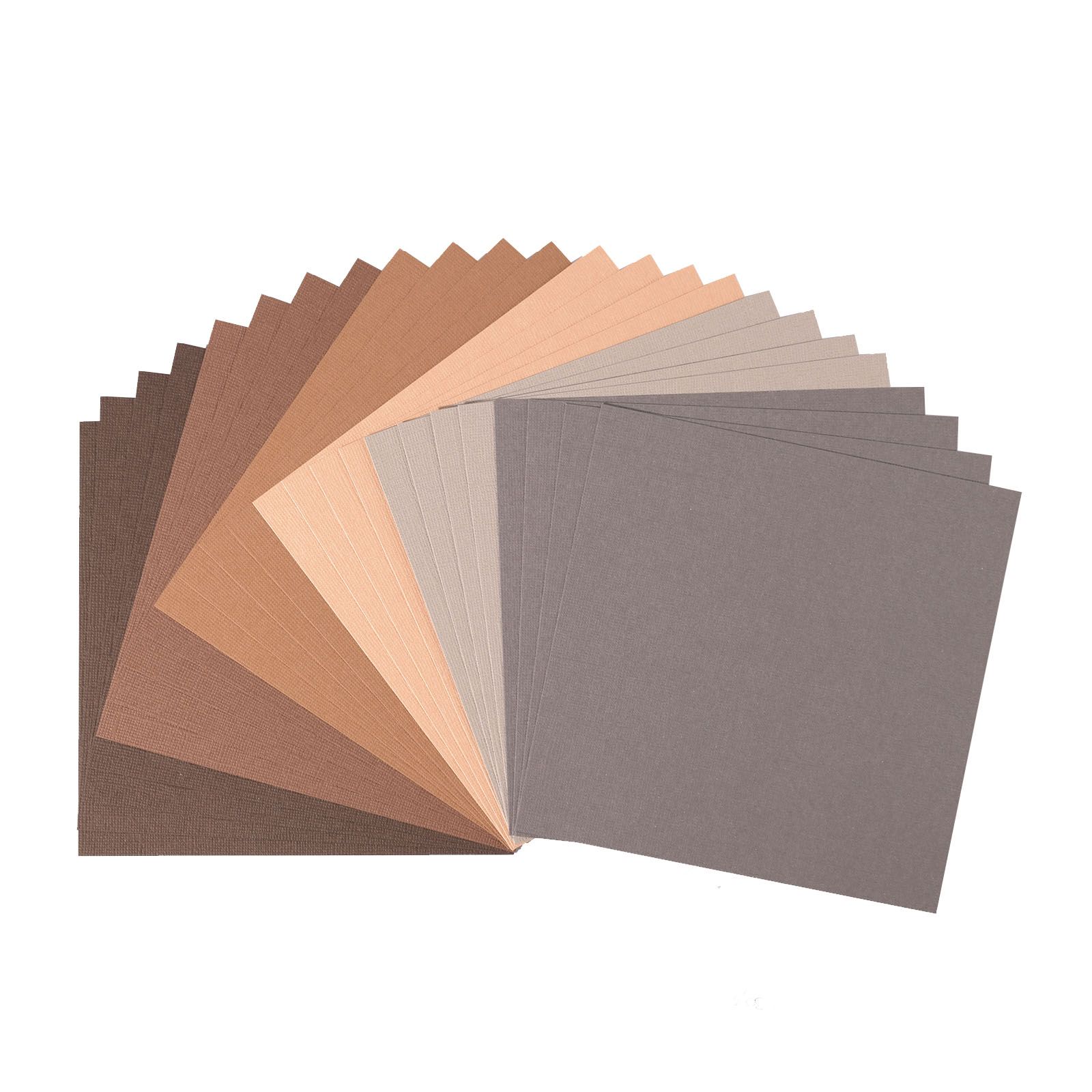 Florence • Cardstock Paper Texture Multipack 6x6" Brown