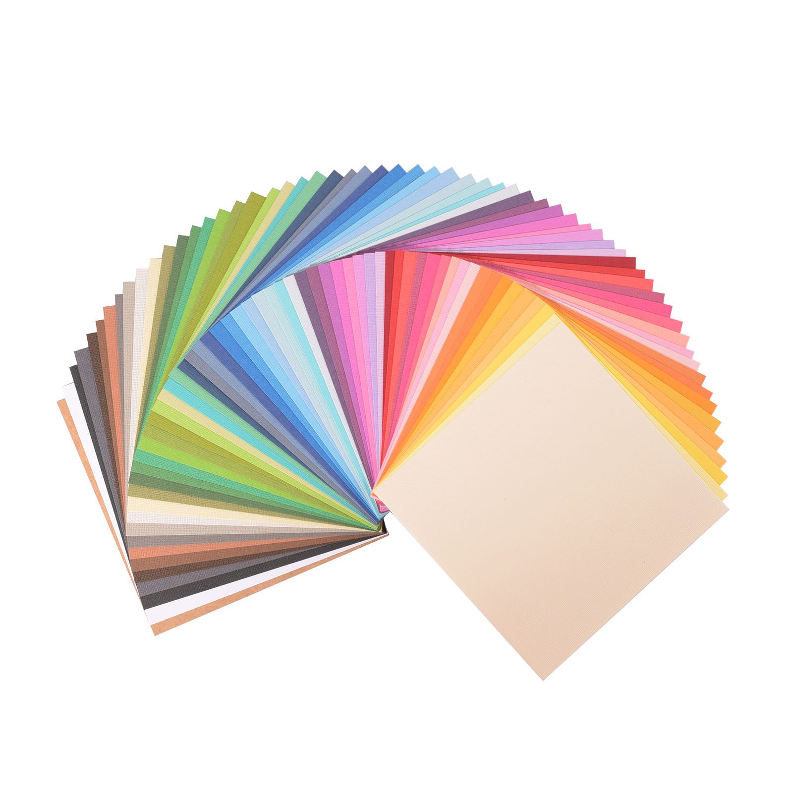 Florence • Cardstock Paper Texture Multipack 15,2x15,2cm Assorti 60pcs