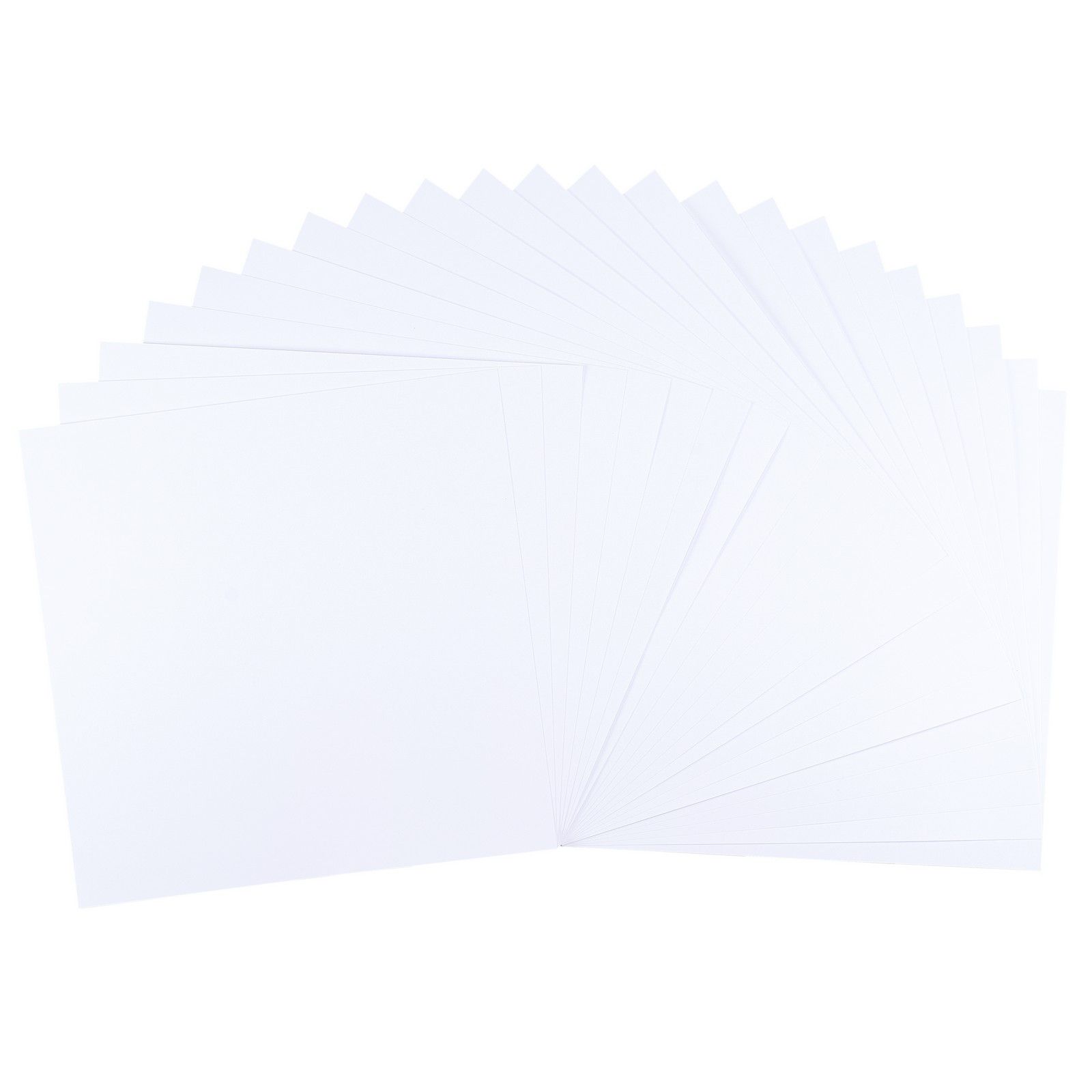 Florence • Papier Cartonné 216g Lisse 30,5x30,5cm White Smooth 20x
