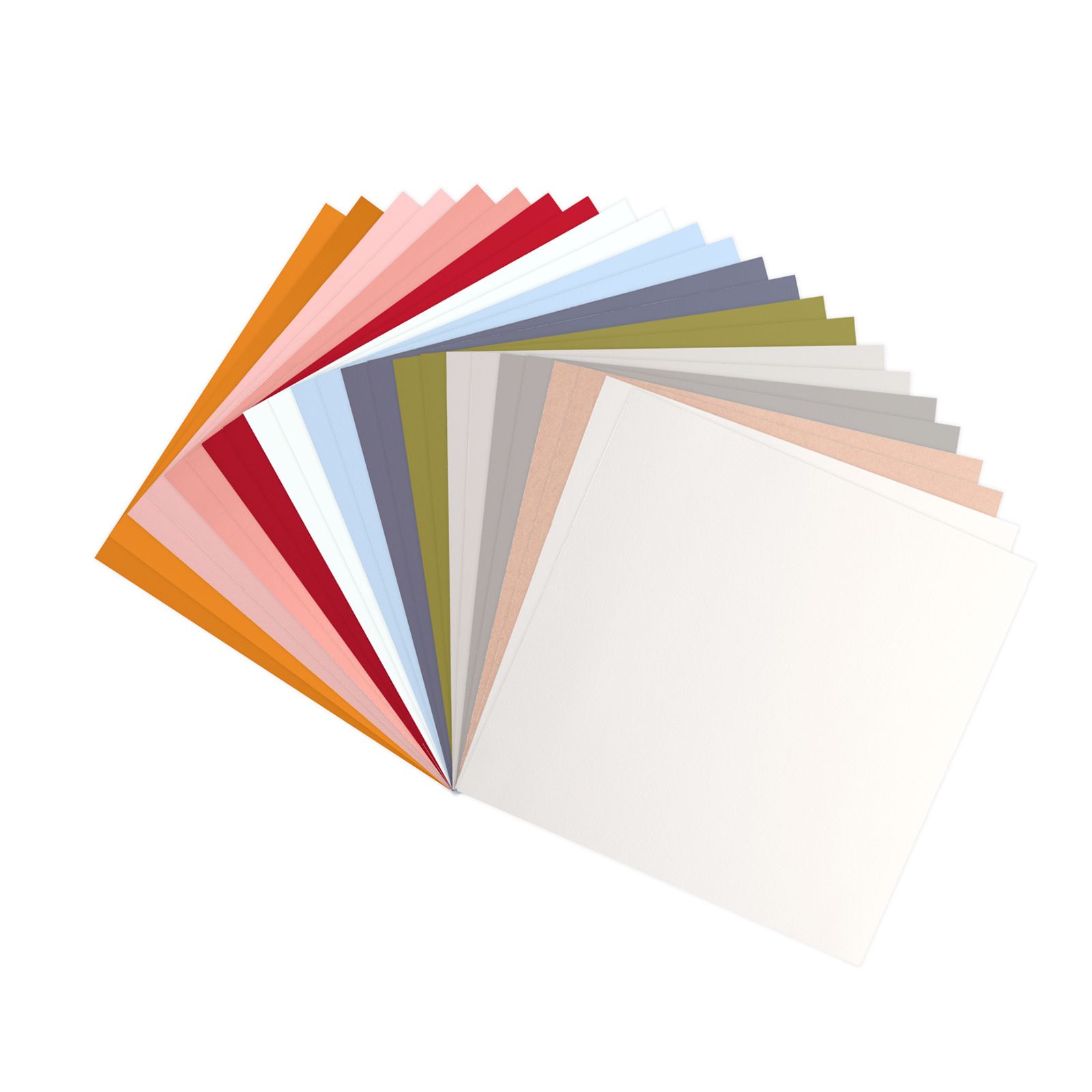 Florence • Papier Cartonné 216g Lisse 30,5x30,5cm Couleurs Scandinaves 24x