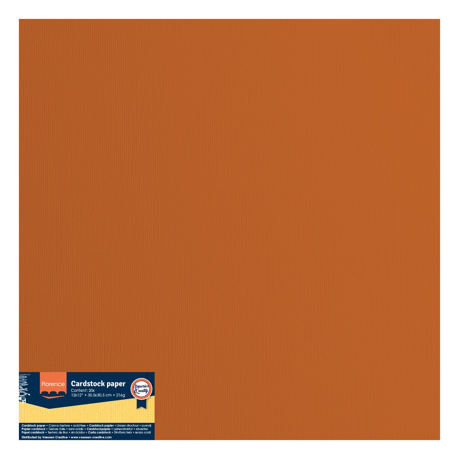 textured canvas cardstock - brown