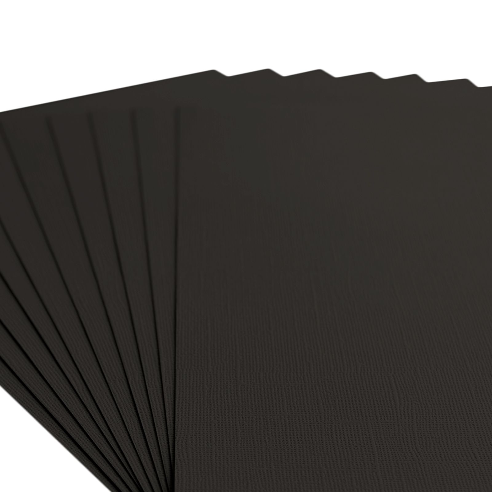 Florence • Papier Cartonné 216g Texturé A4 Noir 10x