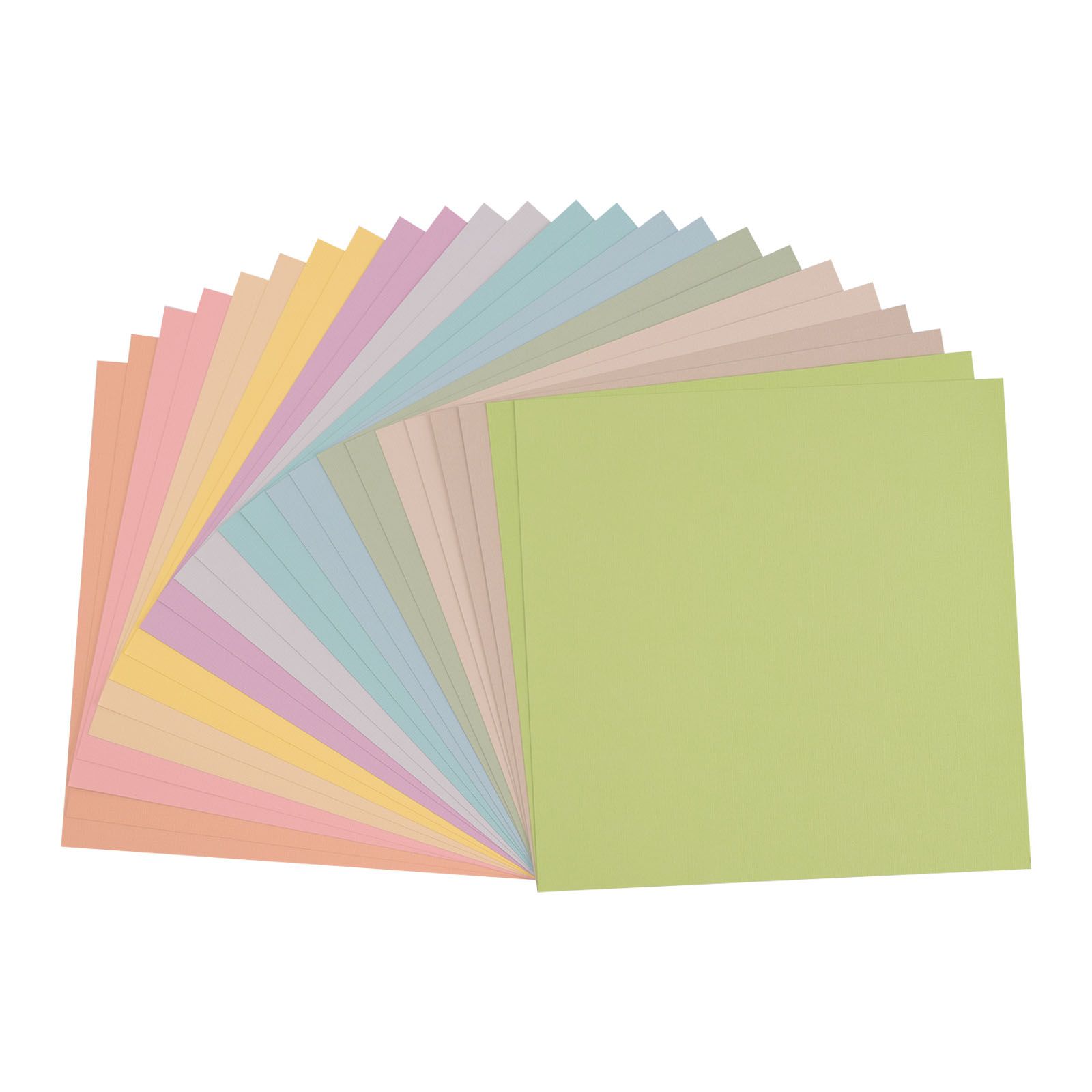 Florence • Cardstock Paper Multipack 216g Texture 12x12" Pastel 24x