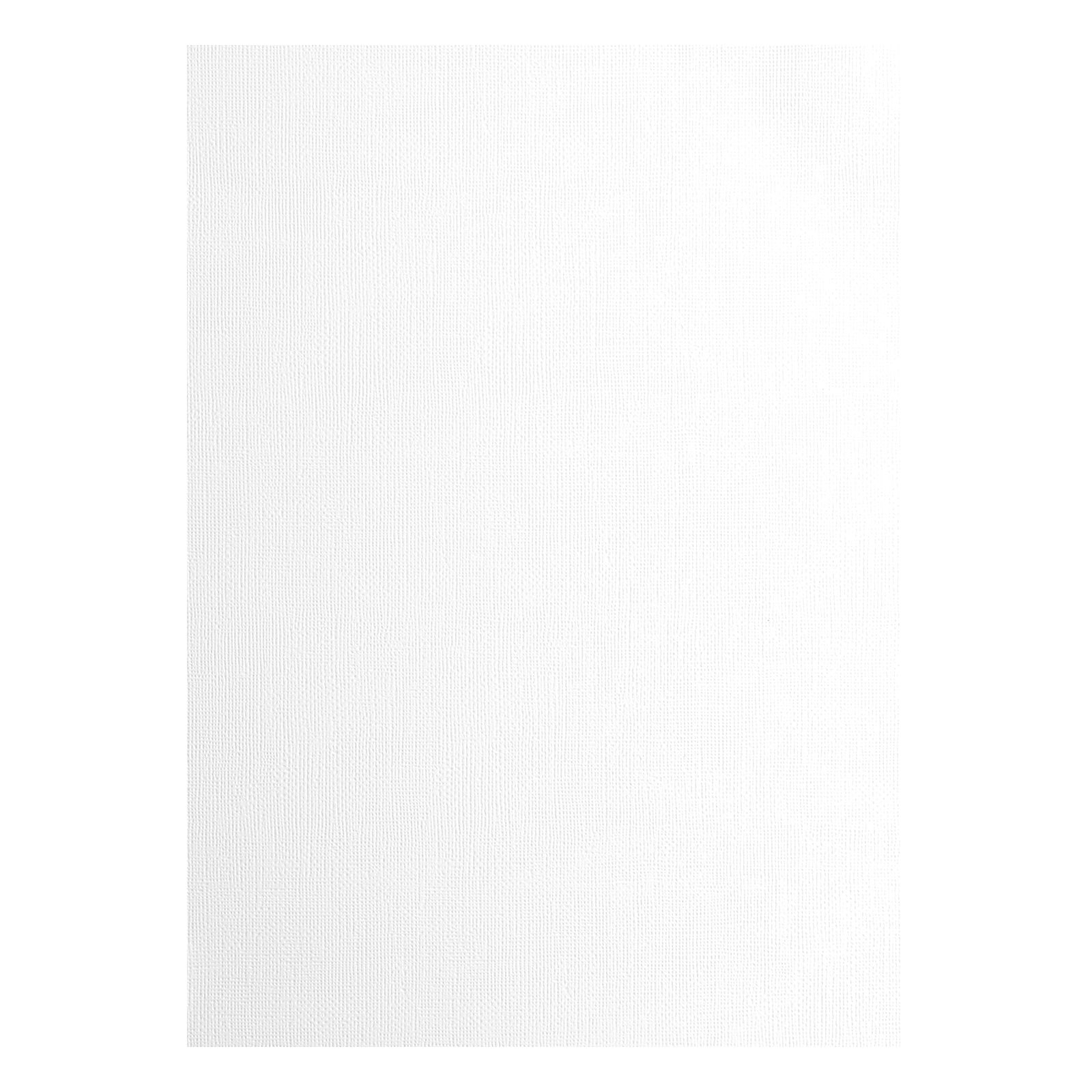 Vaessen Creative • Cardstock Papier 216g Textuur A4 White 25x