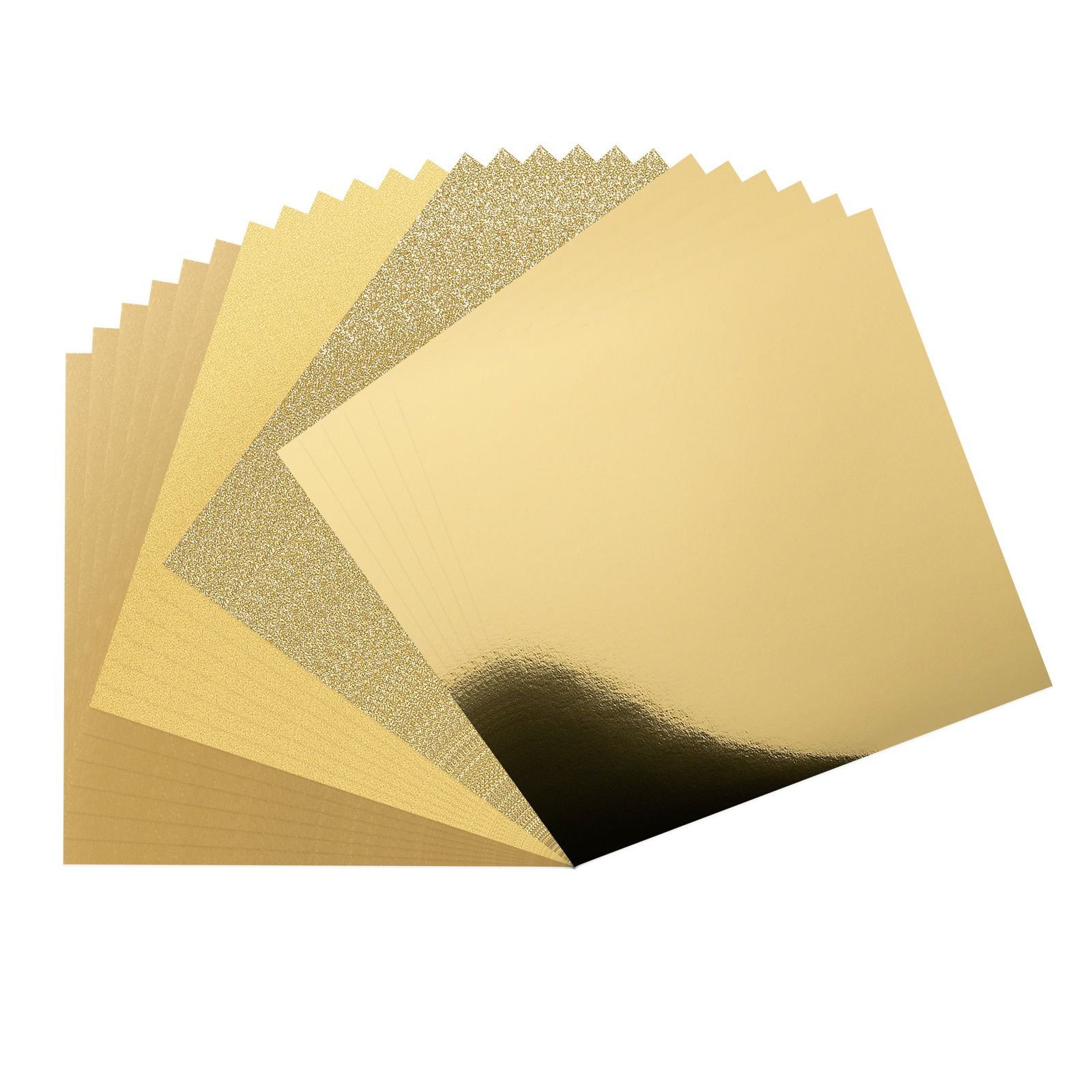 Vaessen Creative • Tonkarton 250g Textur 30,5x30,5cm Luxury Gold 24x