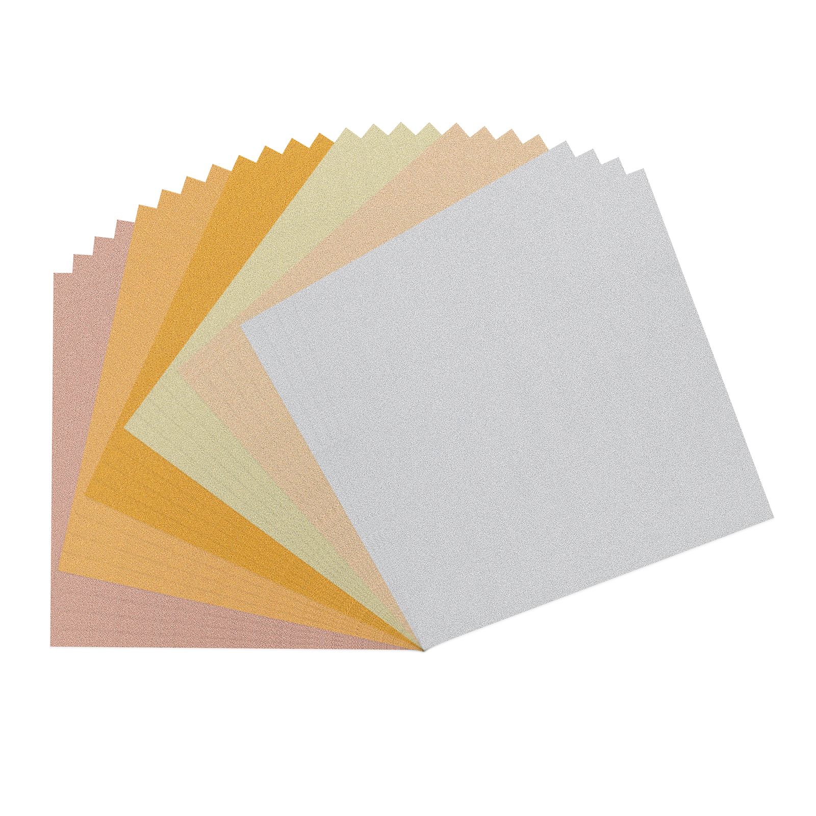 Vaessen Creative • Cardstock Papier 250g 30,5x30,5cm Glitter Mix 24x