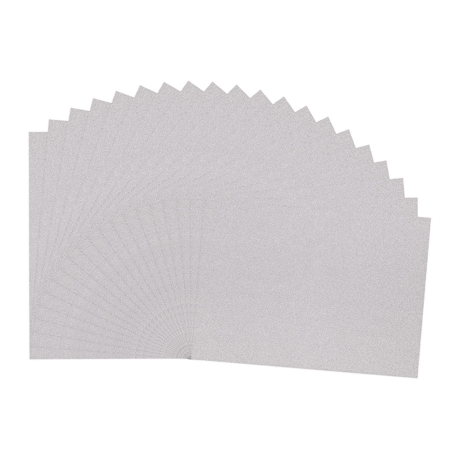 Vaessen Creative • Cardstock Paper 250g A4 Glitter Silver 20x