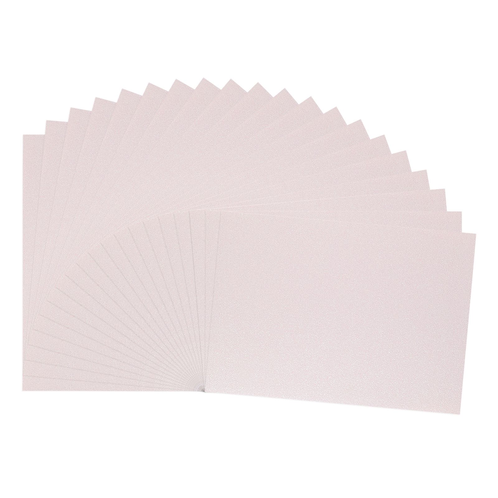 Vaessen Creative • Cardstock Paper 250g A4 Glitter White 20x