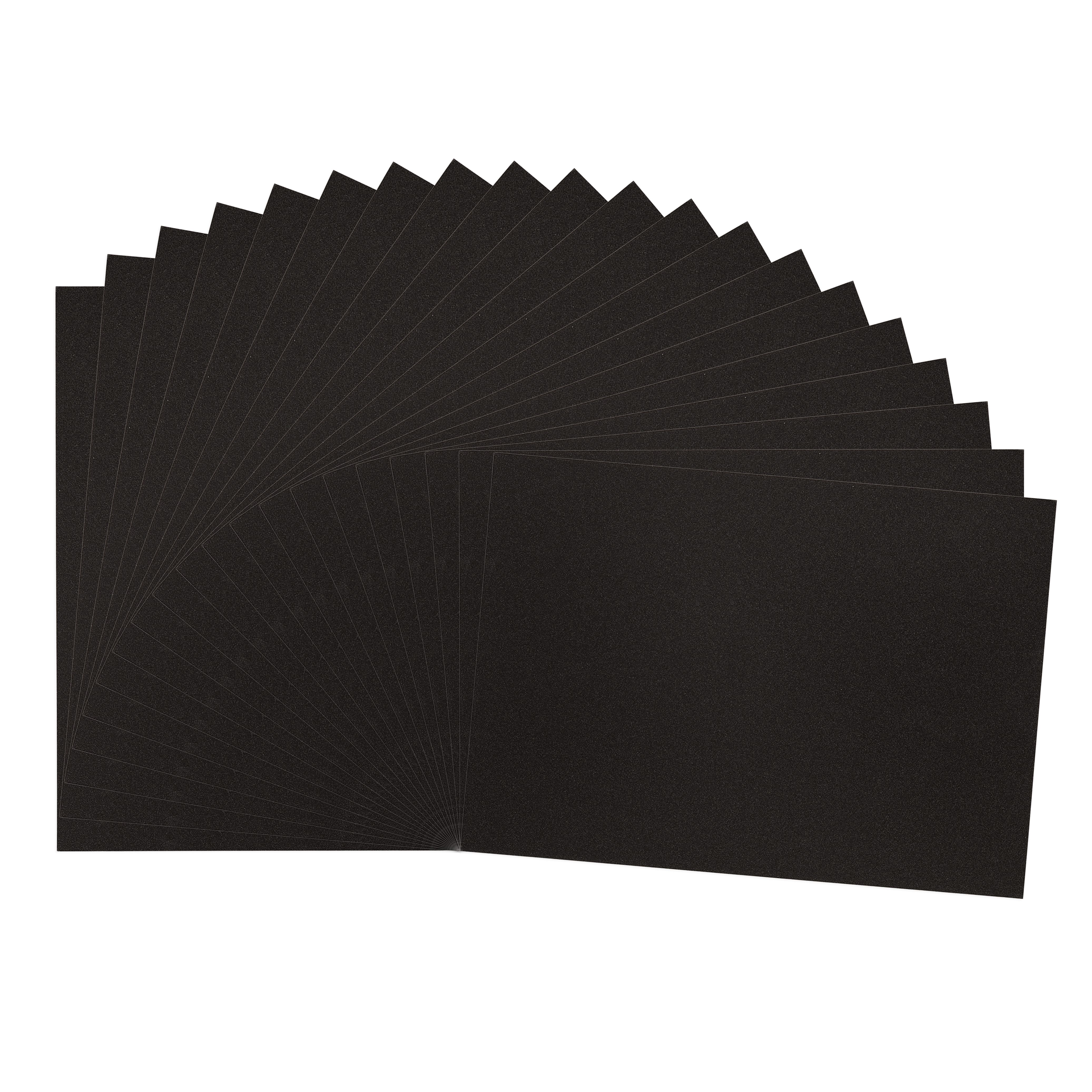 Vaessen Creative • Cardstock Paper 250g A4 Glitter Black 20x