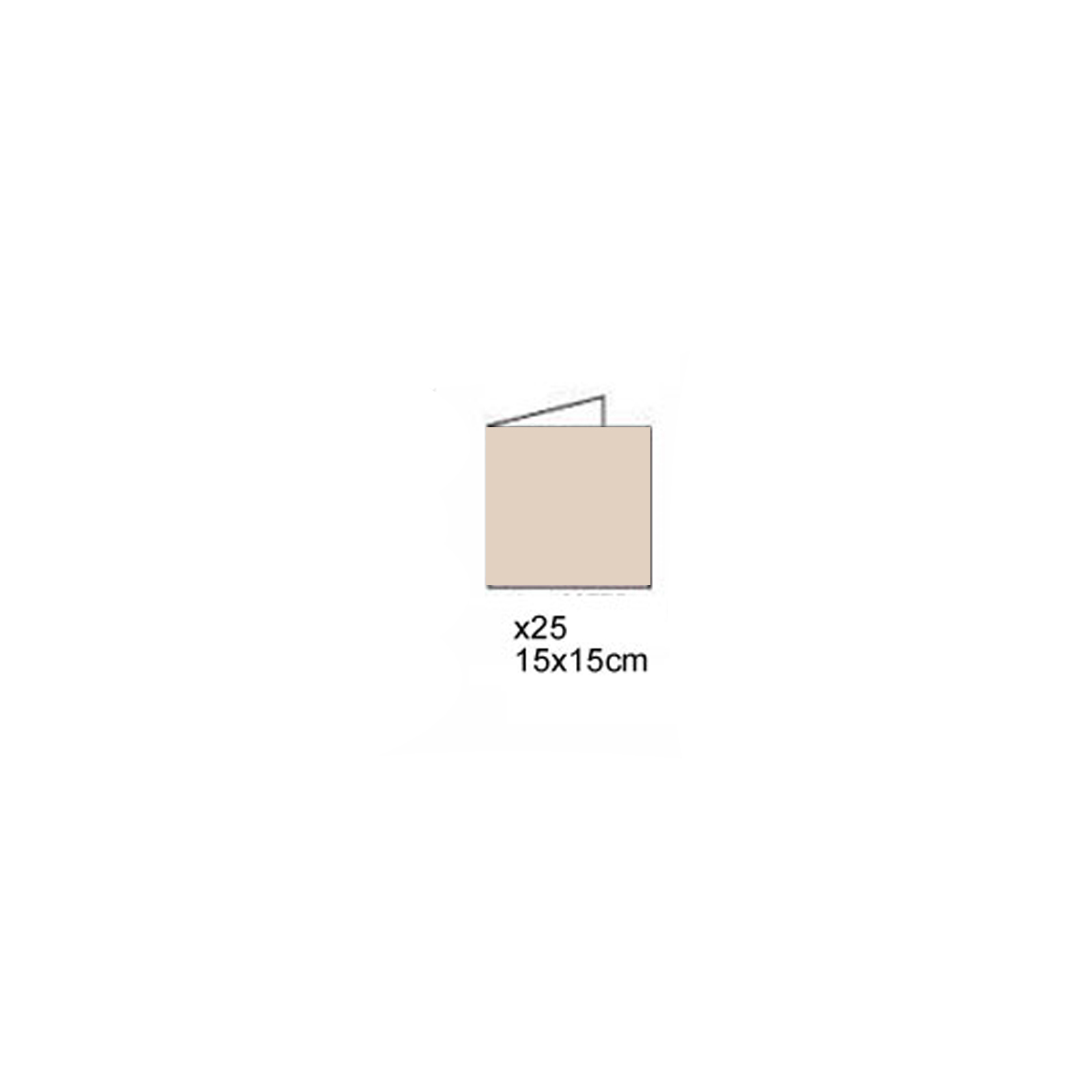 Vaessen Creative • Enveloppes 15x15cm crème 25pcs