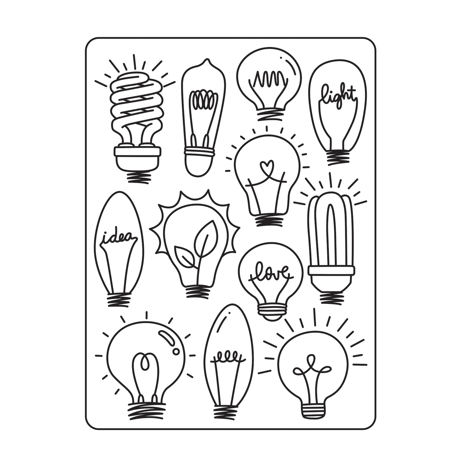 Darice • Embossing folder lightbulbs