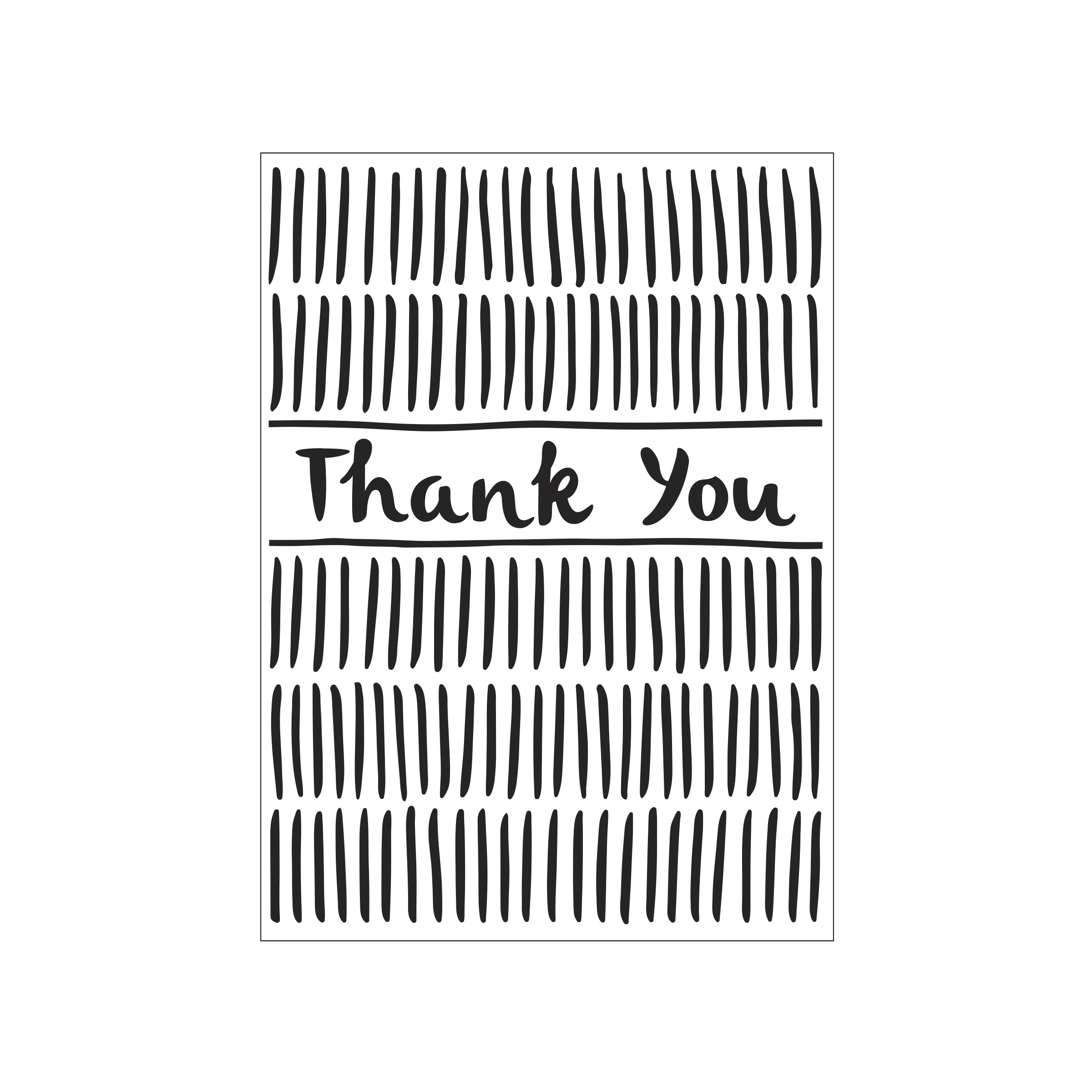 Darice • Embossing folder vertical slash Thank you