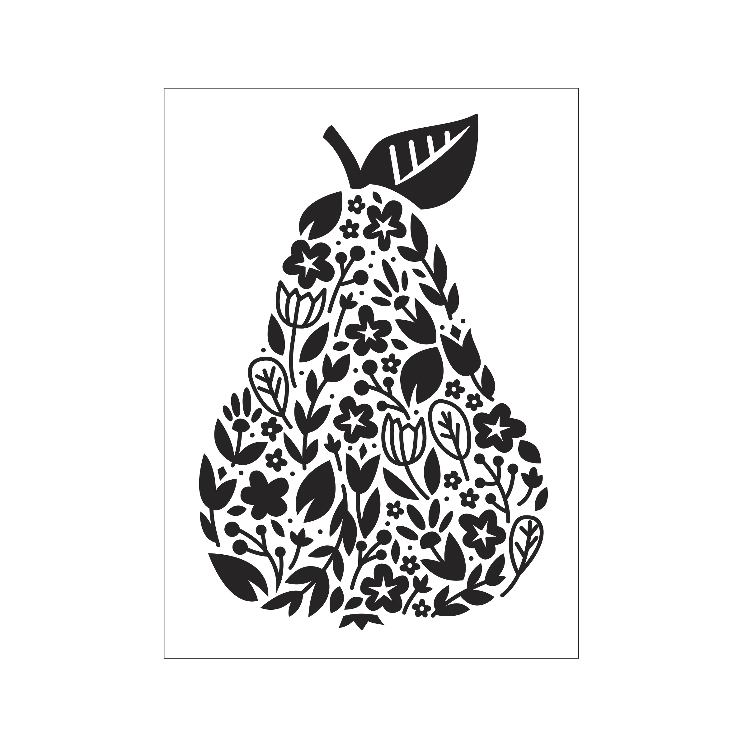 Darice • Embossing folder Floral pear