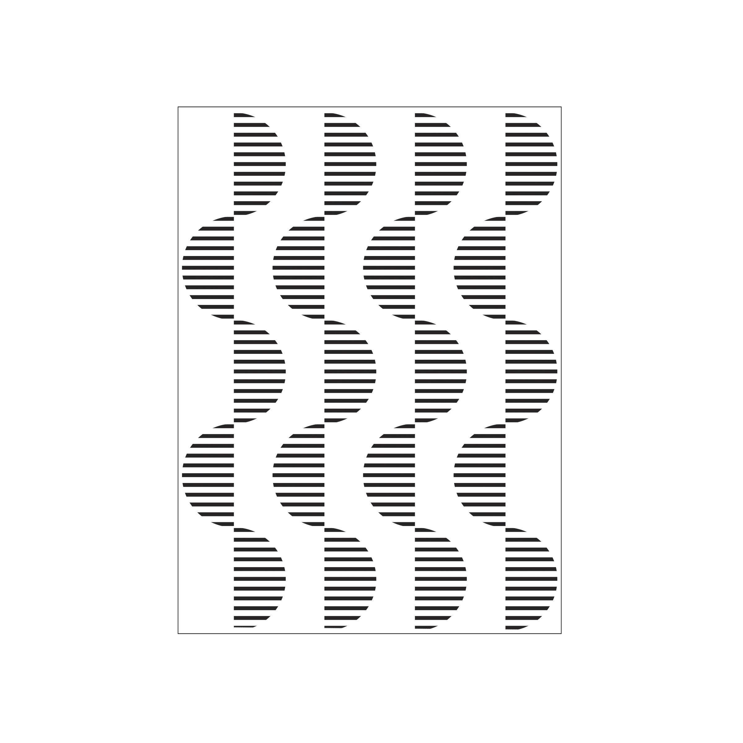 Darice • Embossing folder Horizontal stripe half circle