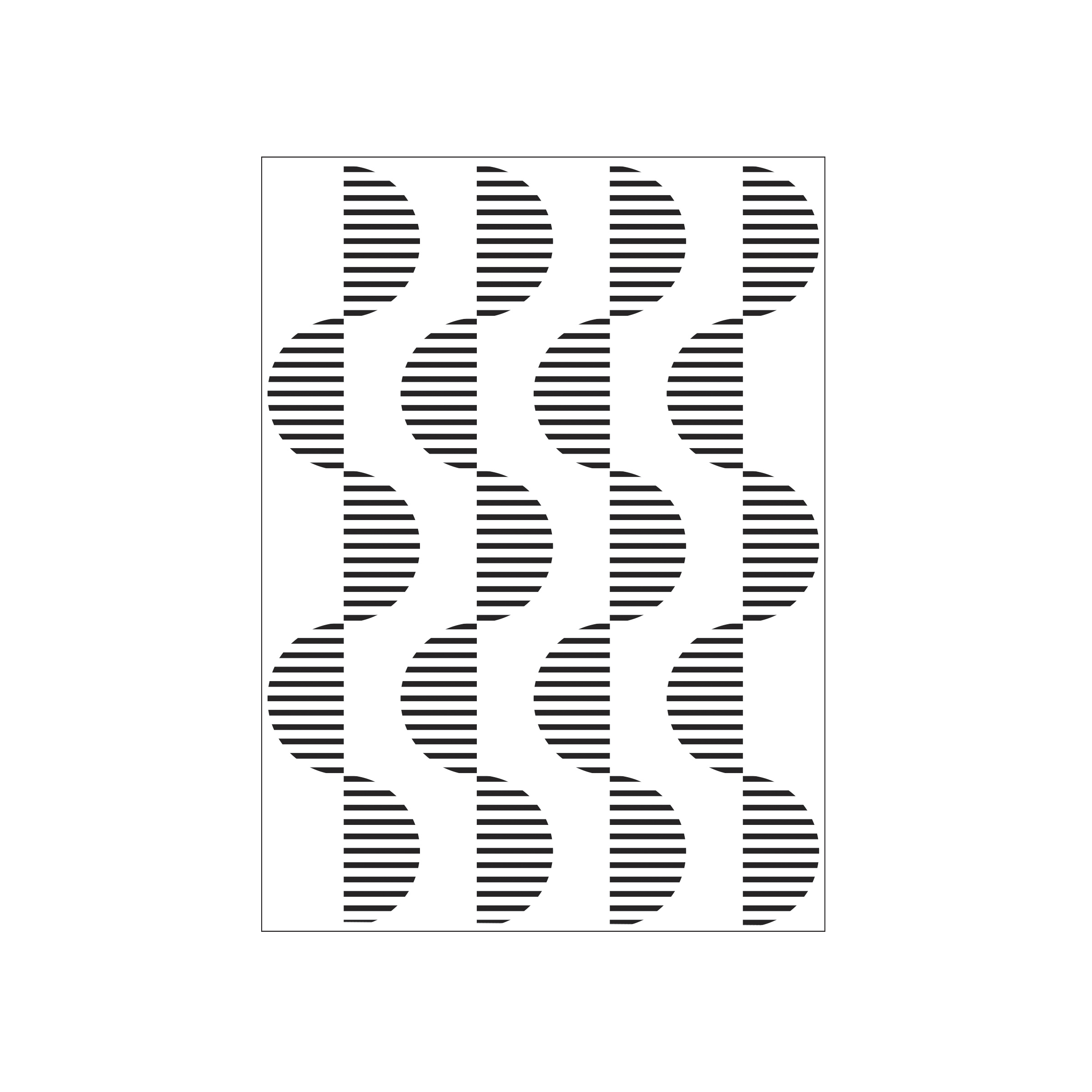 Darice • Embossing folder horizontal stripe half circle