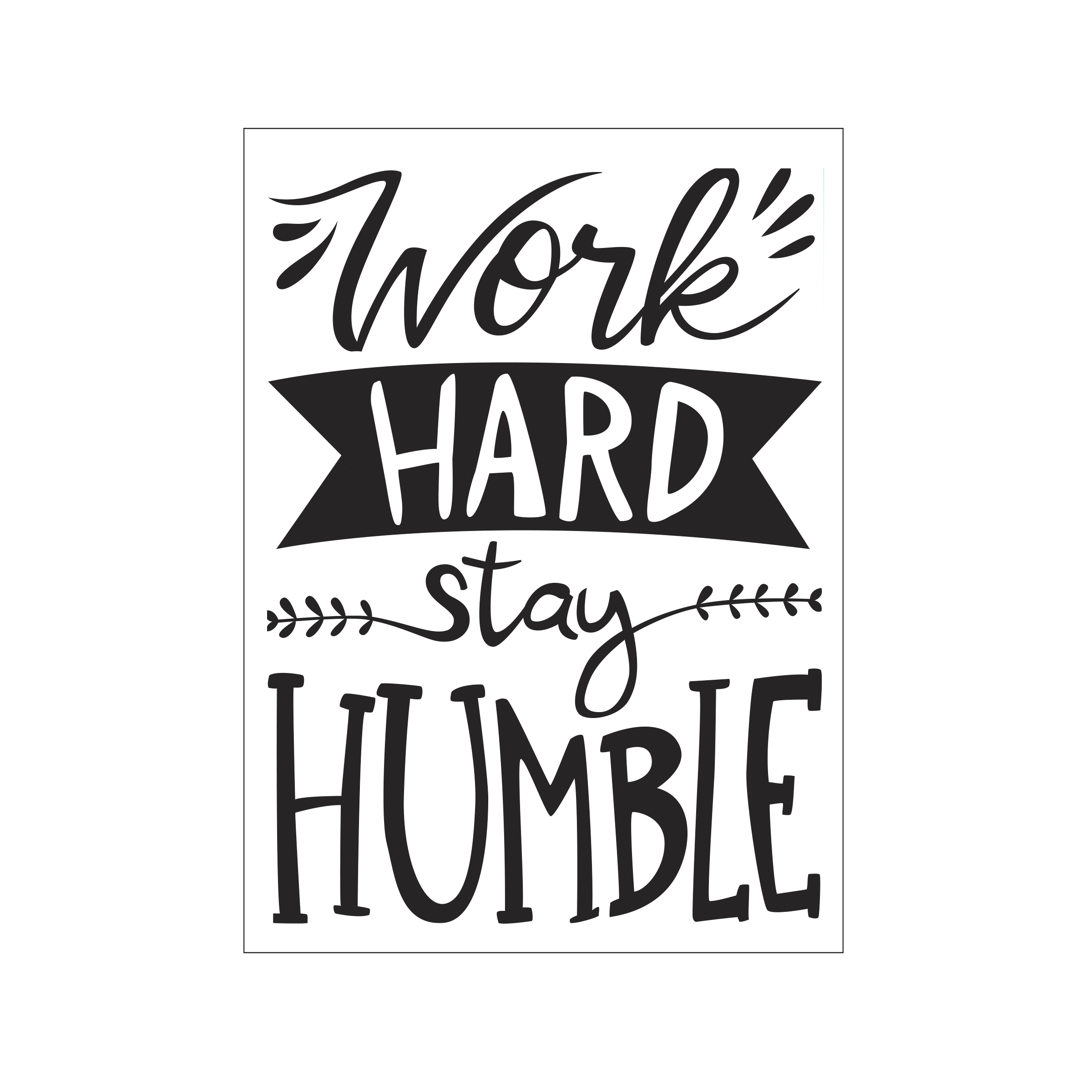 Darice • Embossing folder work hard stay humble