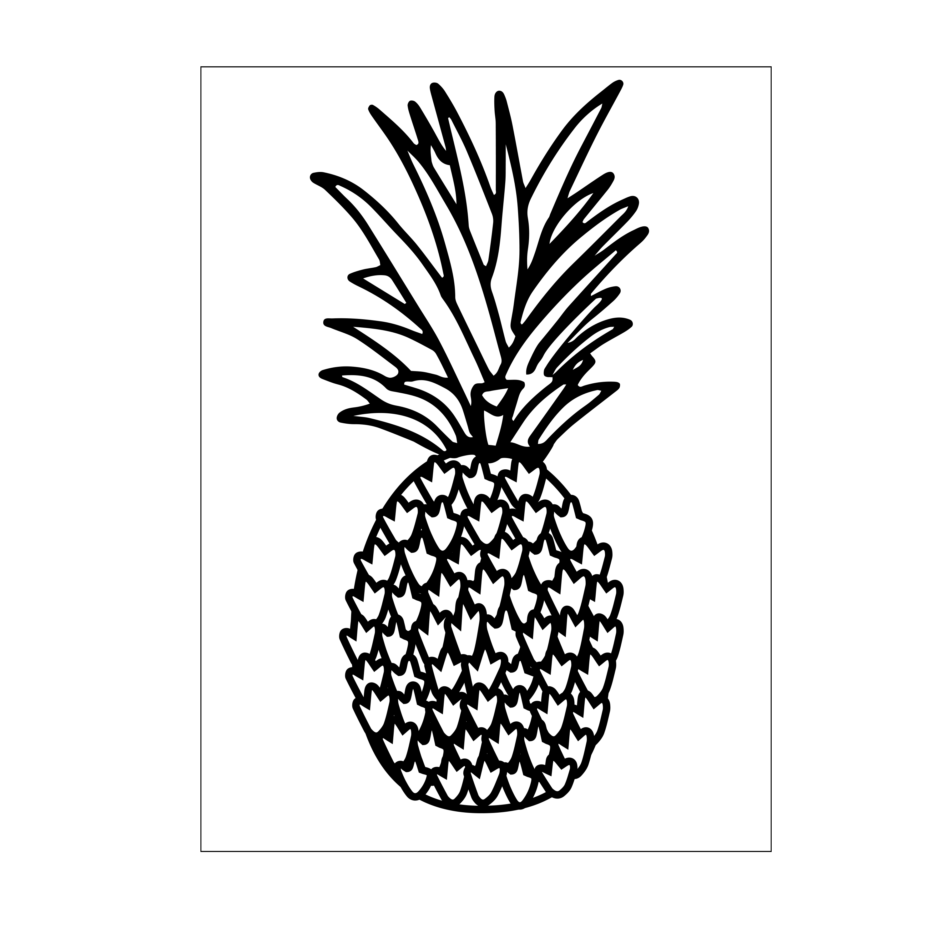 Darice • Embossing sjabloon ananas