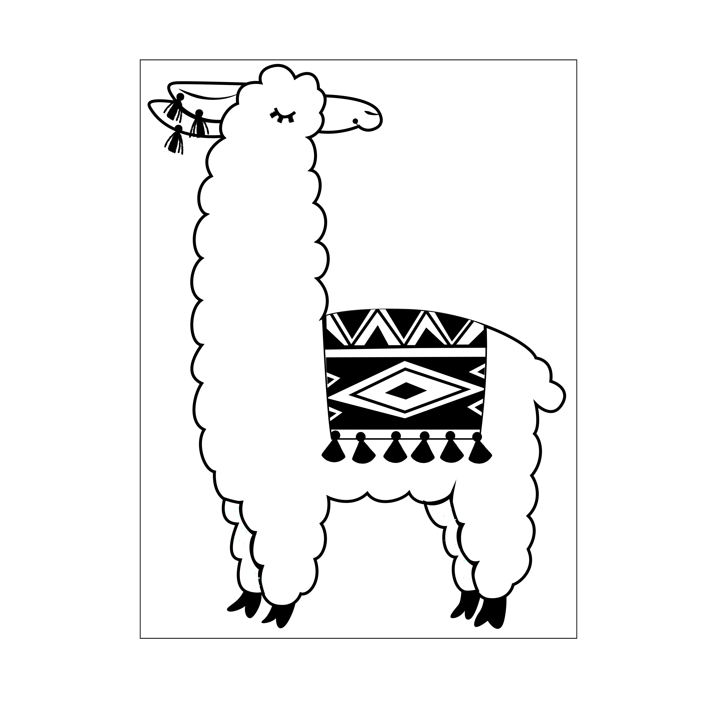 Darice • Embossing sjabloon llama