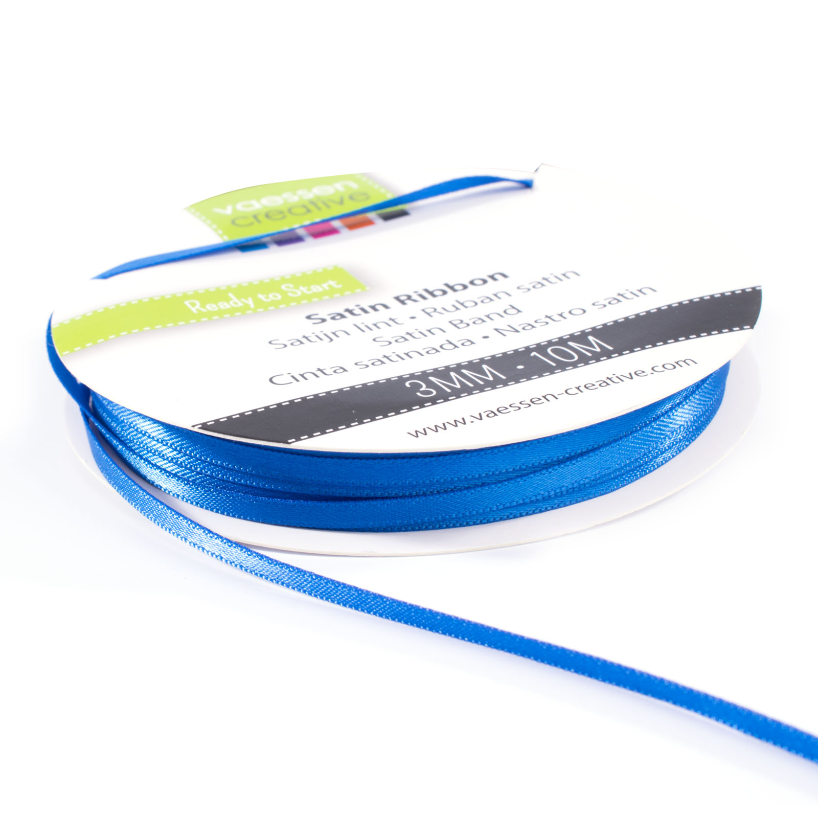 Vaessen Creative • Satin Ribbon 3mmx10m Blue