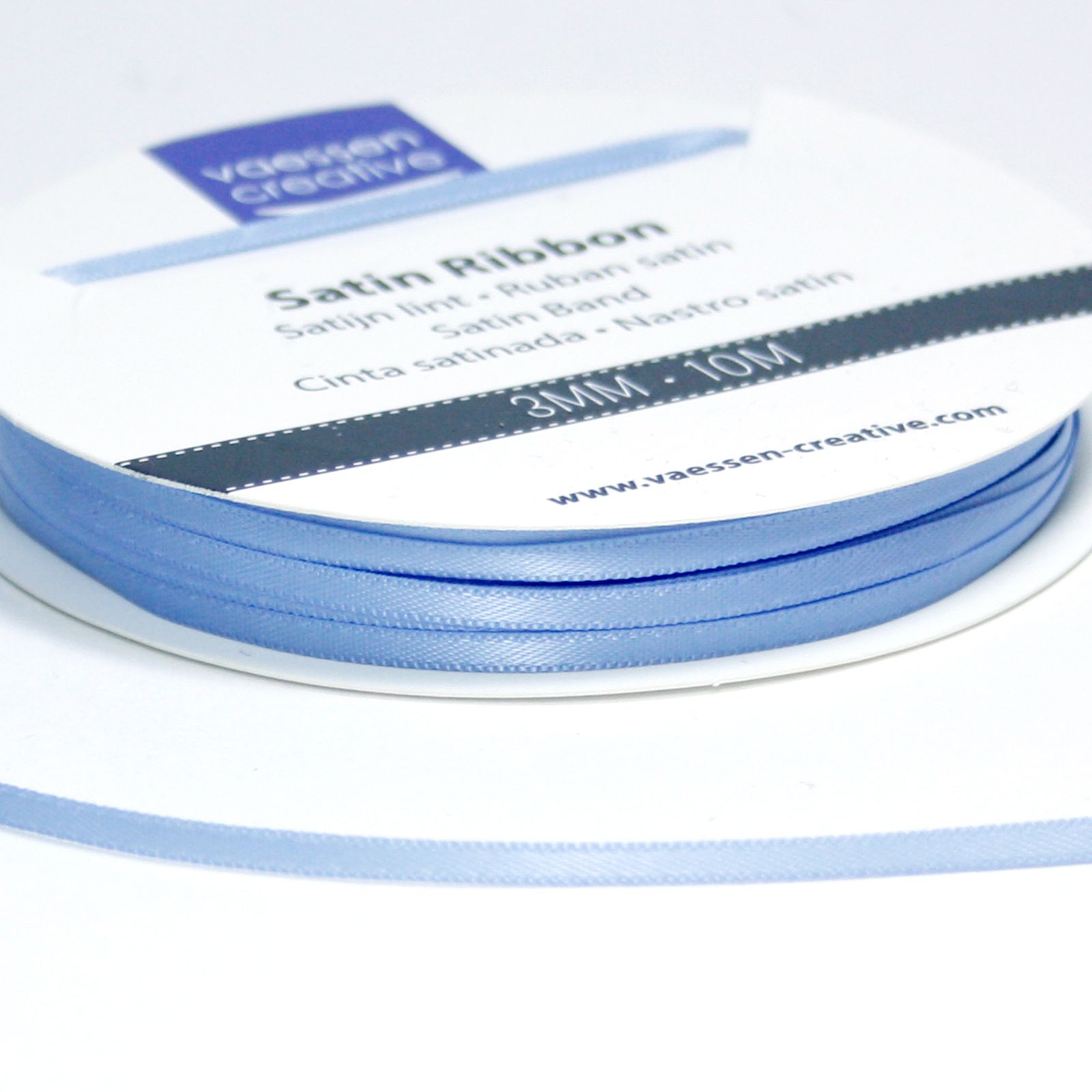 Vaessen Creative • Satin Ribbon 3mmx10m Light Blue