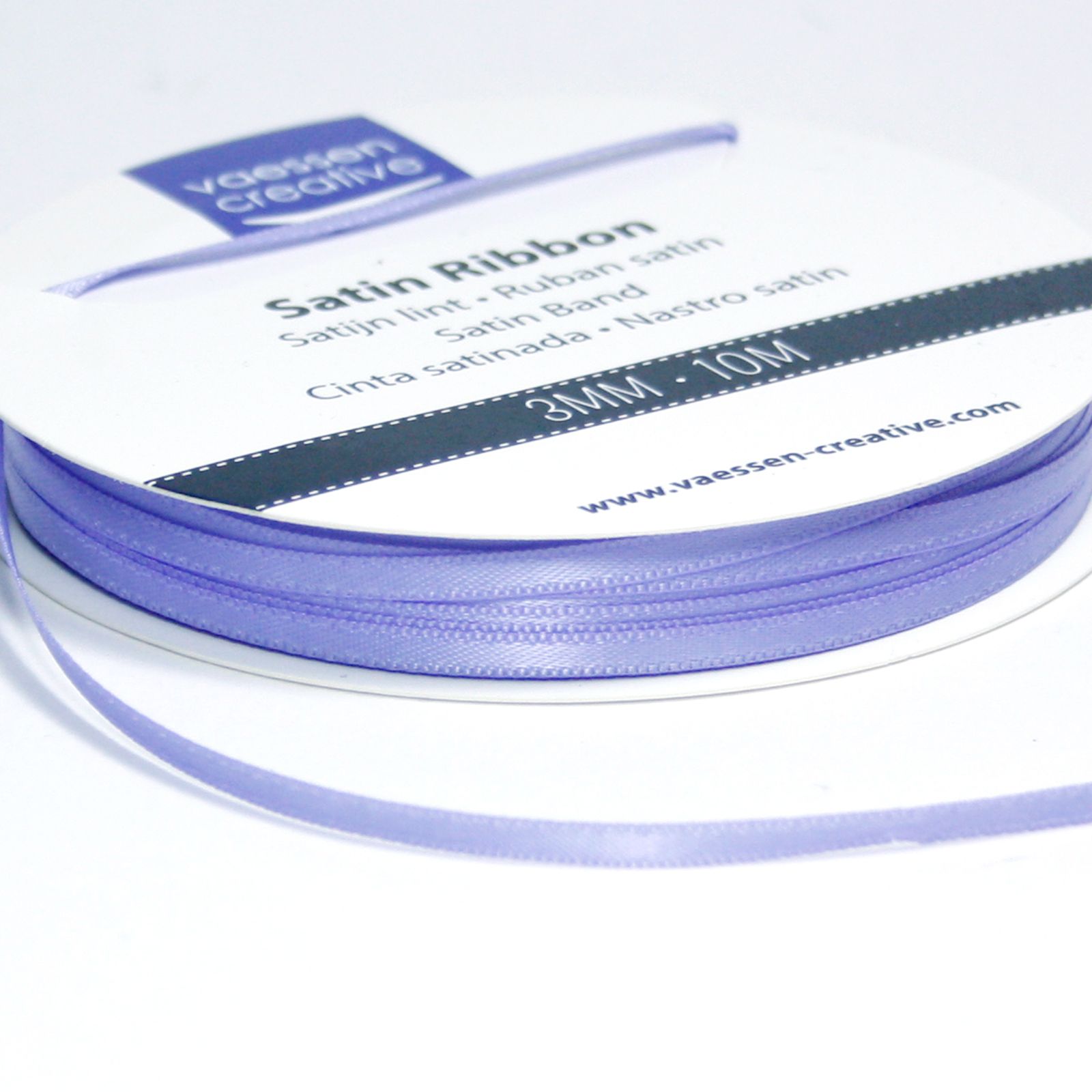 Vaessen Creative • Satin Ribbon 3mmx10m Lavender