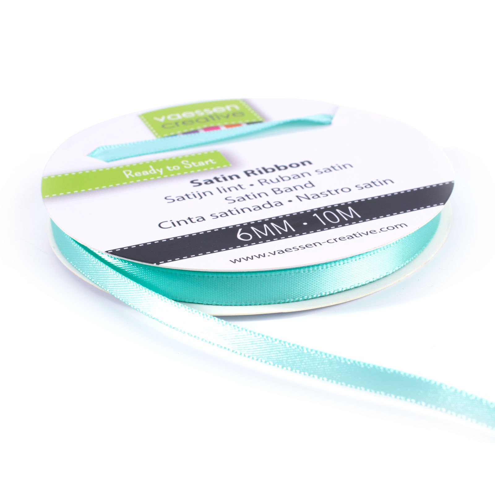 Vaessen Creative • Satin Ribbon 6mmx10m Aqua