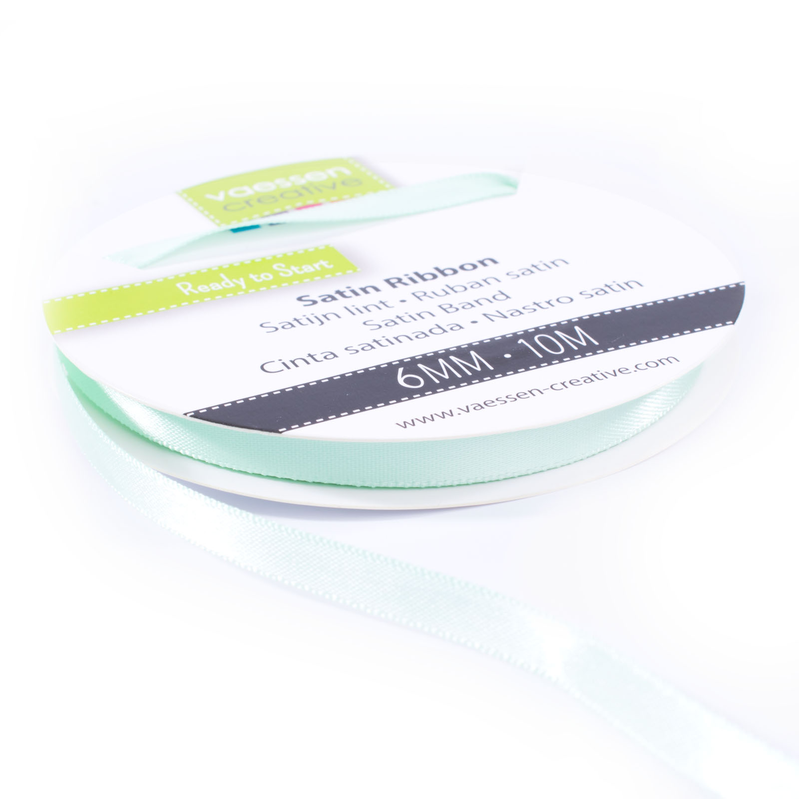 Vaessen Creative • Satin Ribbon 6mmx10m Pastel Green