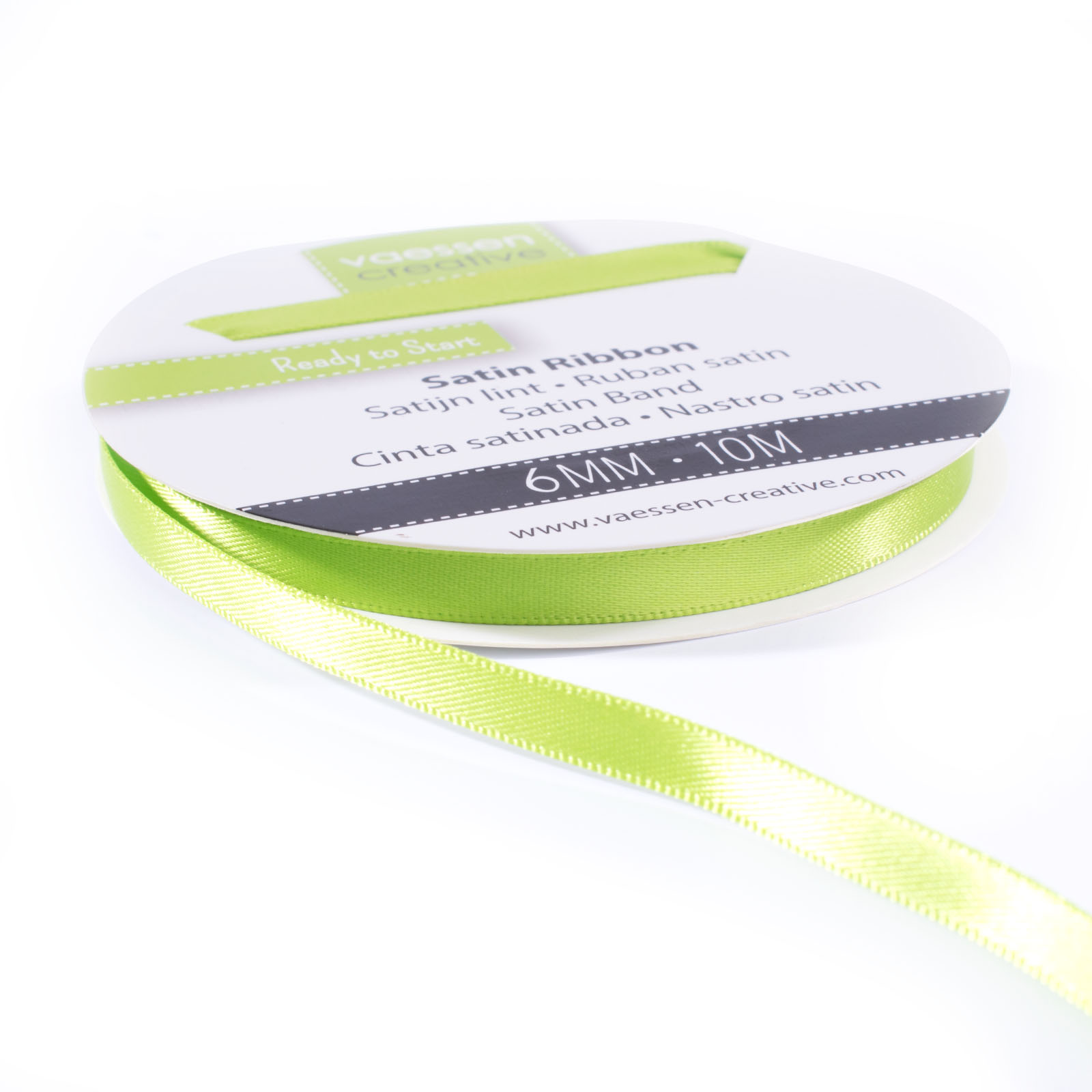 Vaessen Creative • Satin Ribbon 6mmx10m Light Green