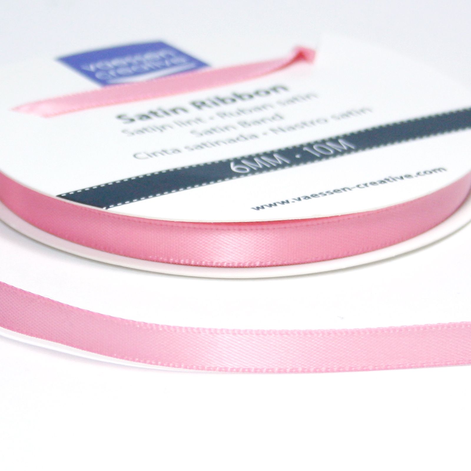 Vaessen Creative • Satin Ribbon 6mmx10m Light Pink