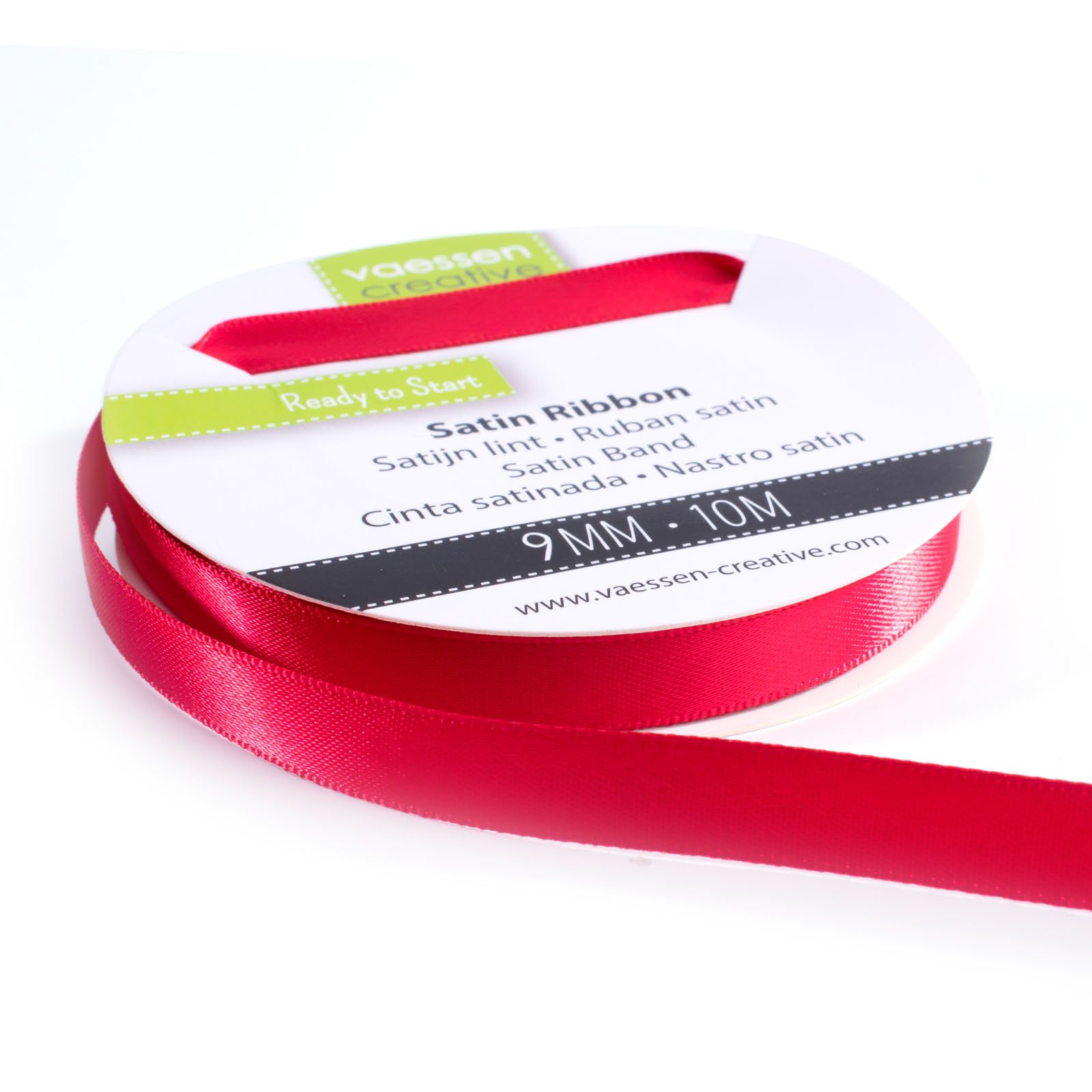 Vaessen Creative • Satin Ribbon 9mmx10m Red