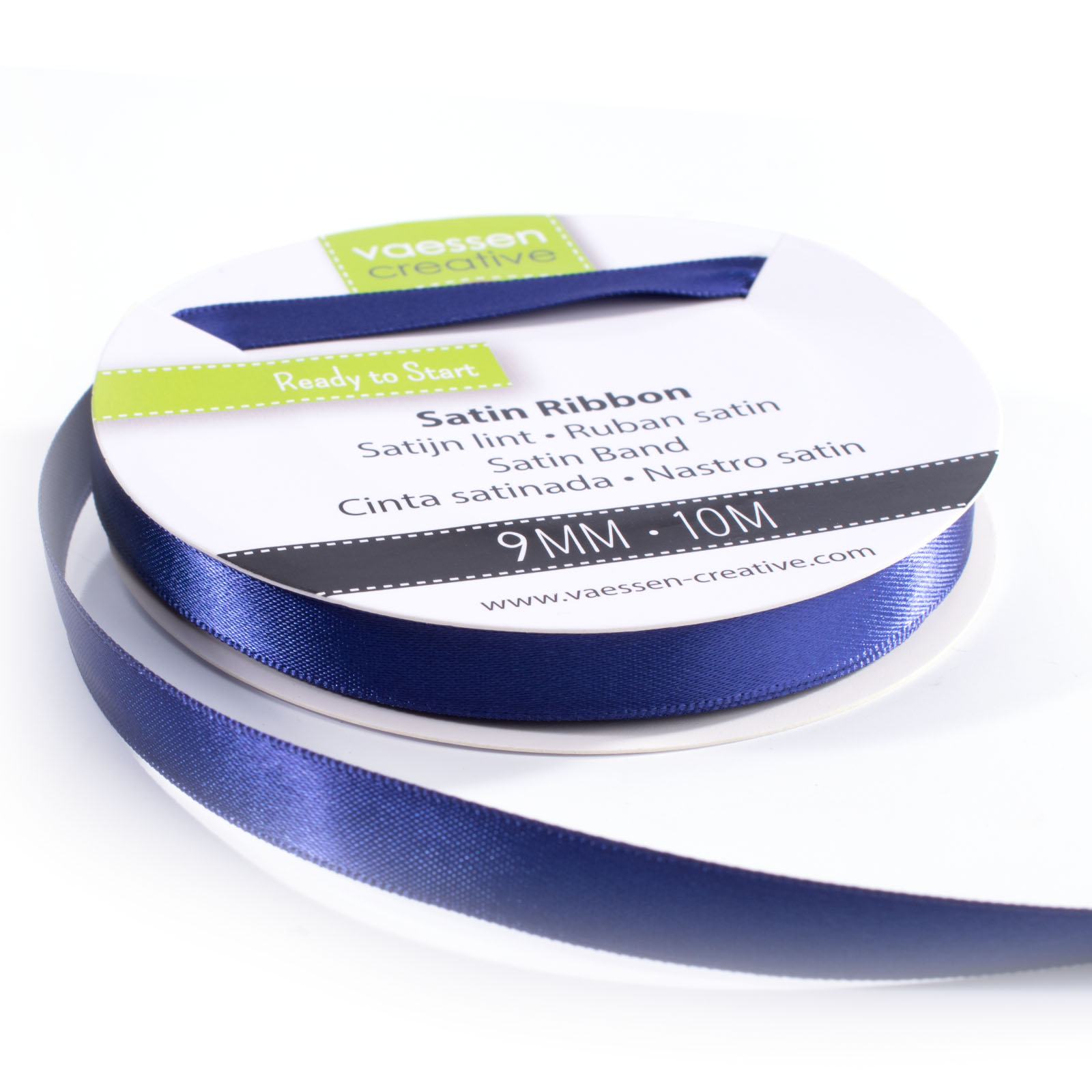 Vaessen Creative • Satin Ribbon 9mmx10m Dark Blue