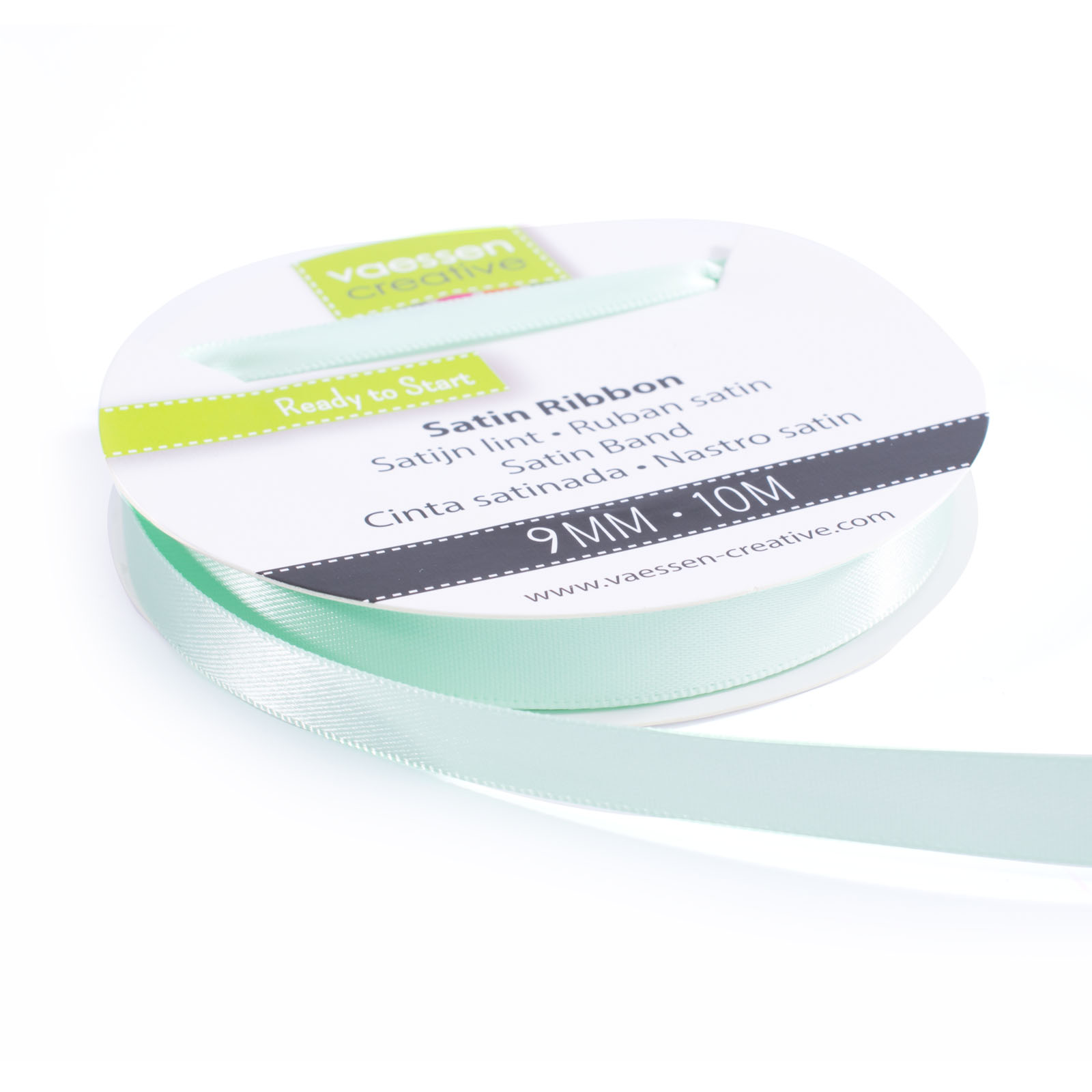 Vaessen Creative • Satin Ribbon 9mmx10m Pastel Green